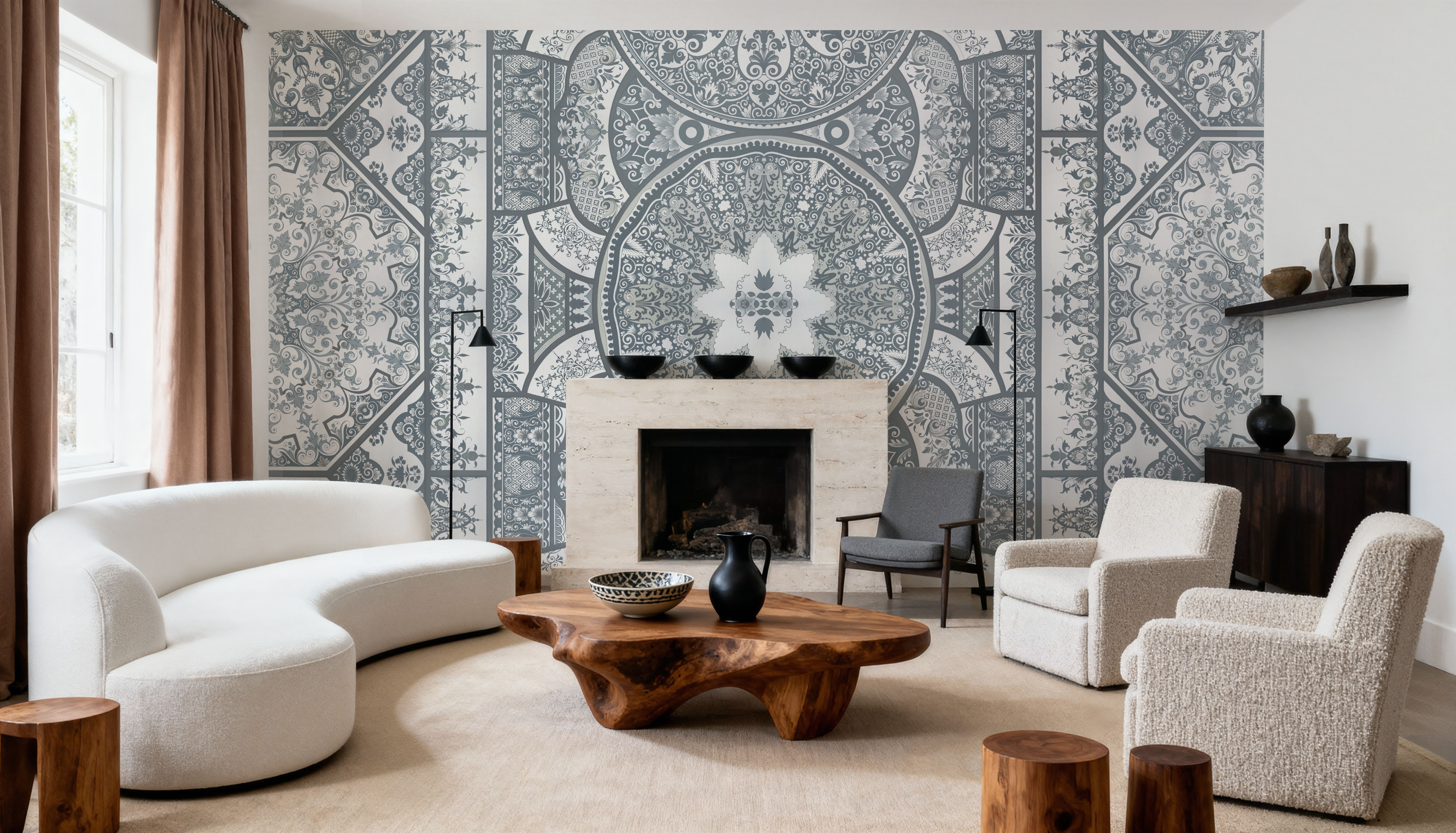 Eastern Tales, Stone, Wallpaper