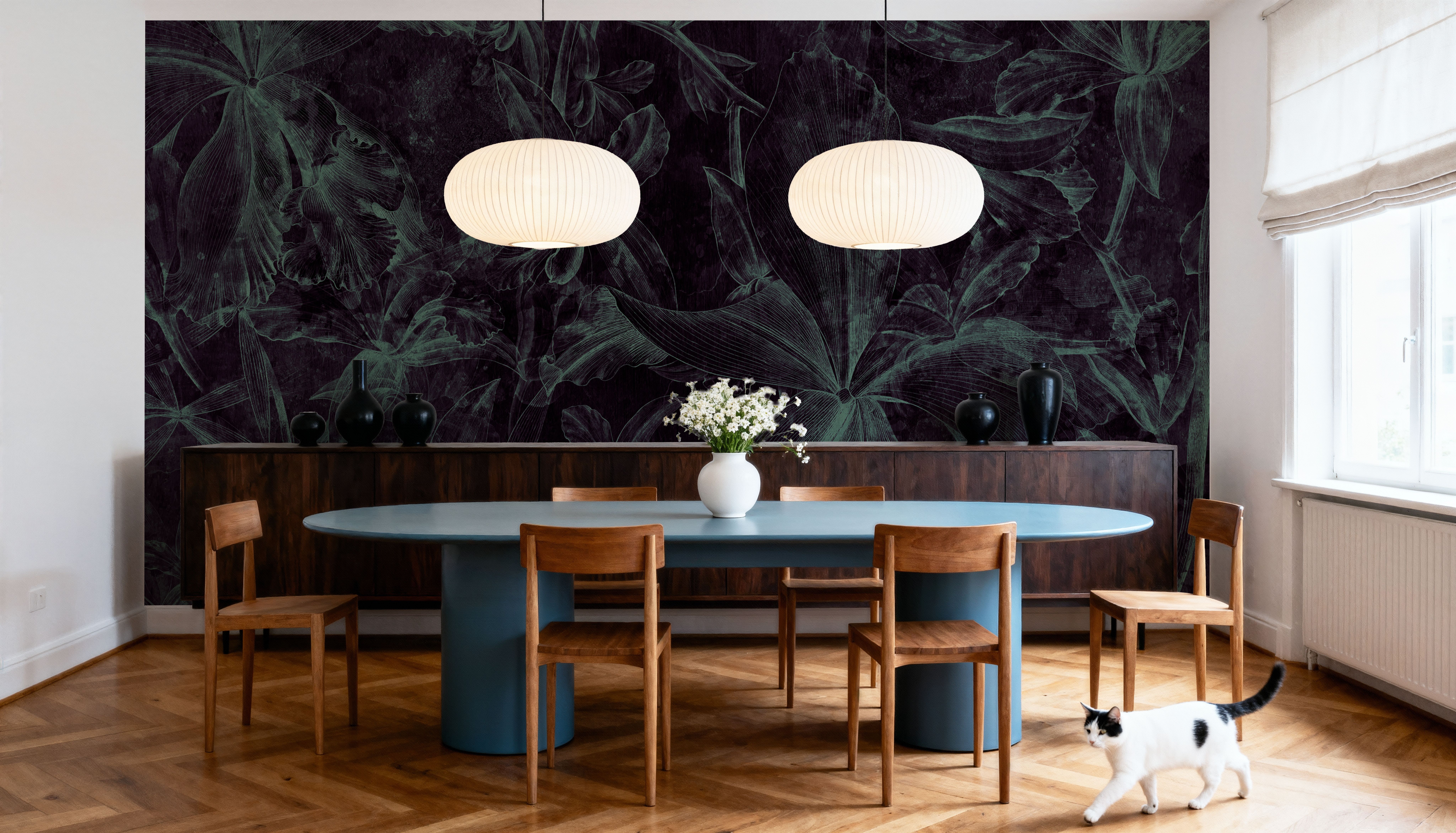 Orchids Sketch, Papier peint