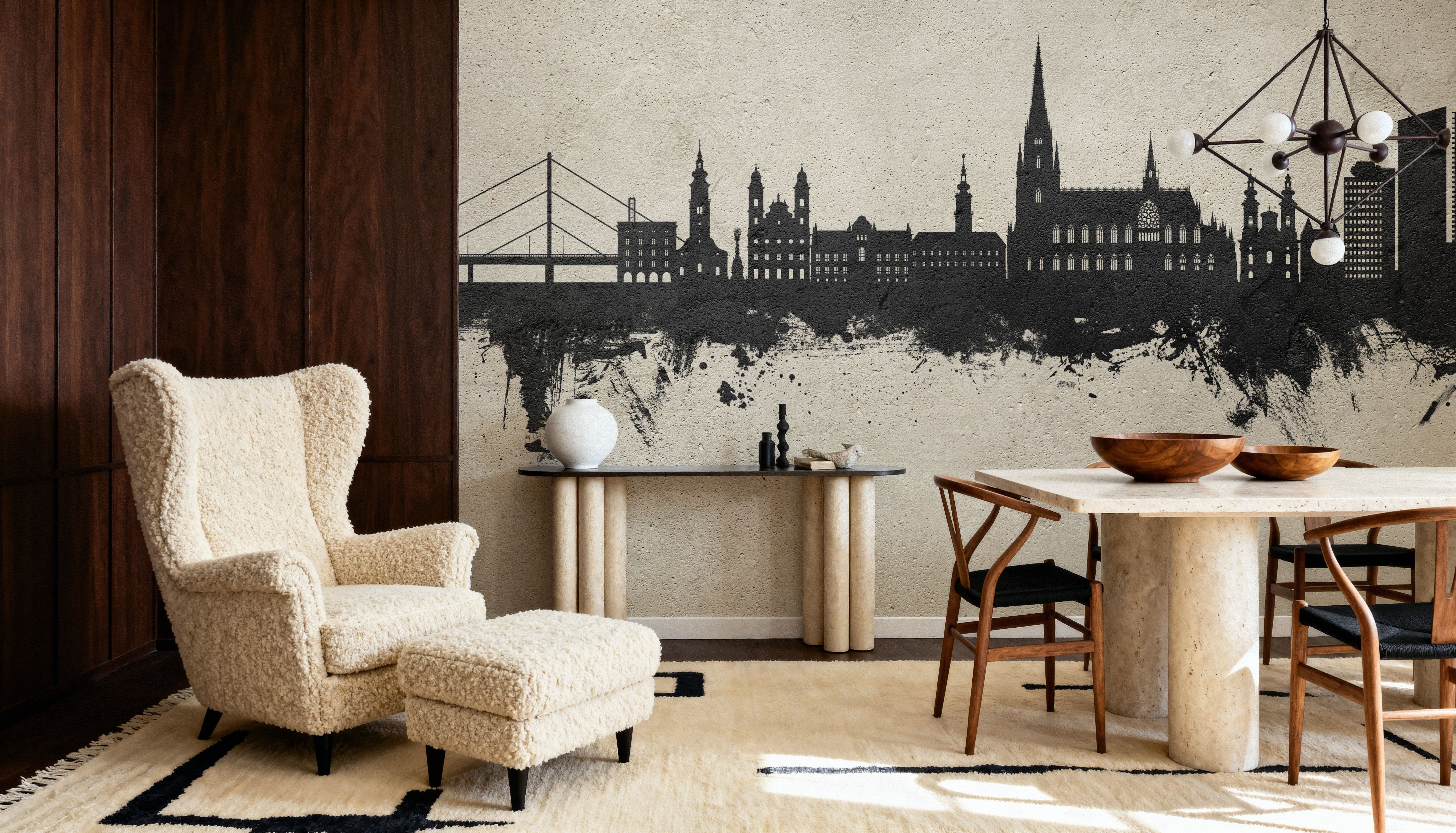 Linz Austria Skyline Concrete, Wallpaper