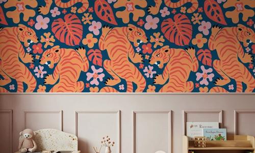 Otomi Cool Tigers, Orange & Navy