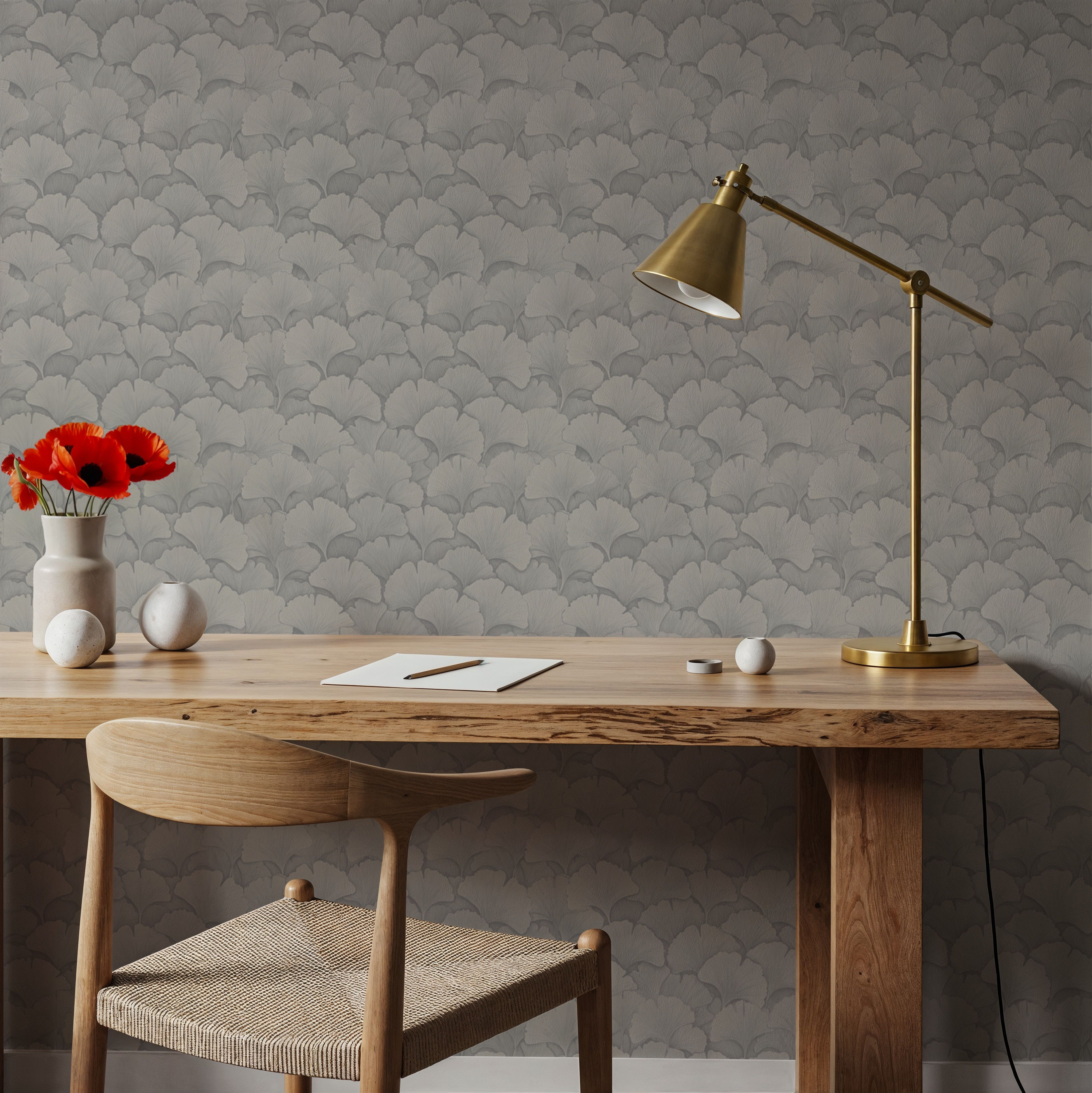 Ginkgo Folia, Feather, Tapetti