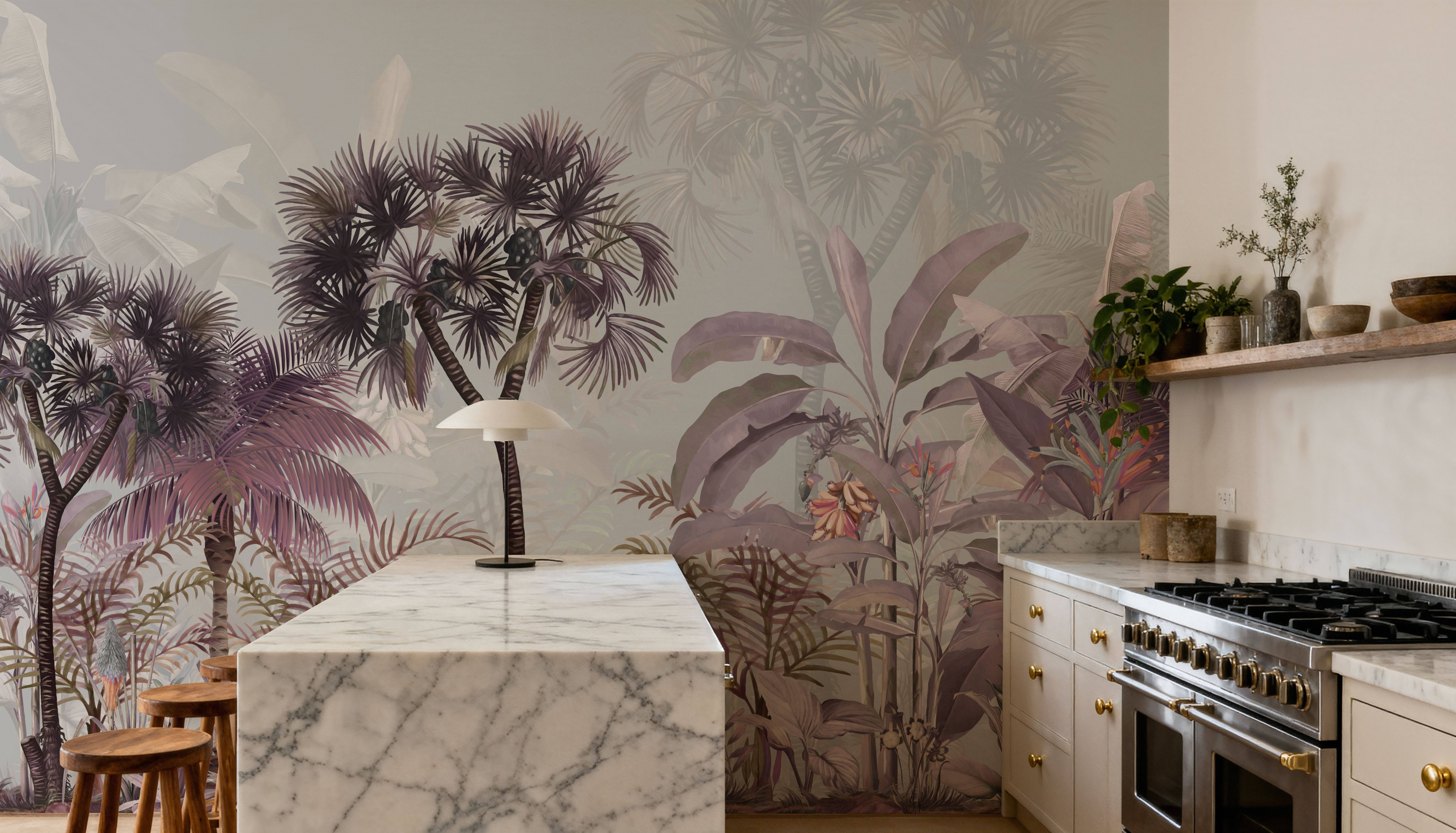 Tropical Forest Strolls Blue