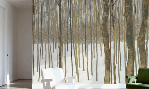Woods in Winter Gold