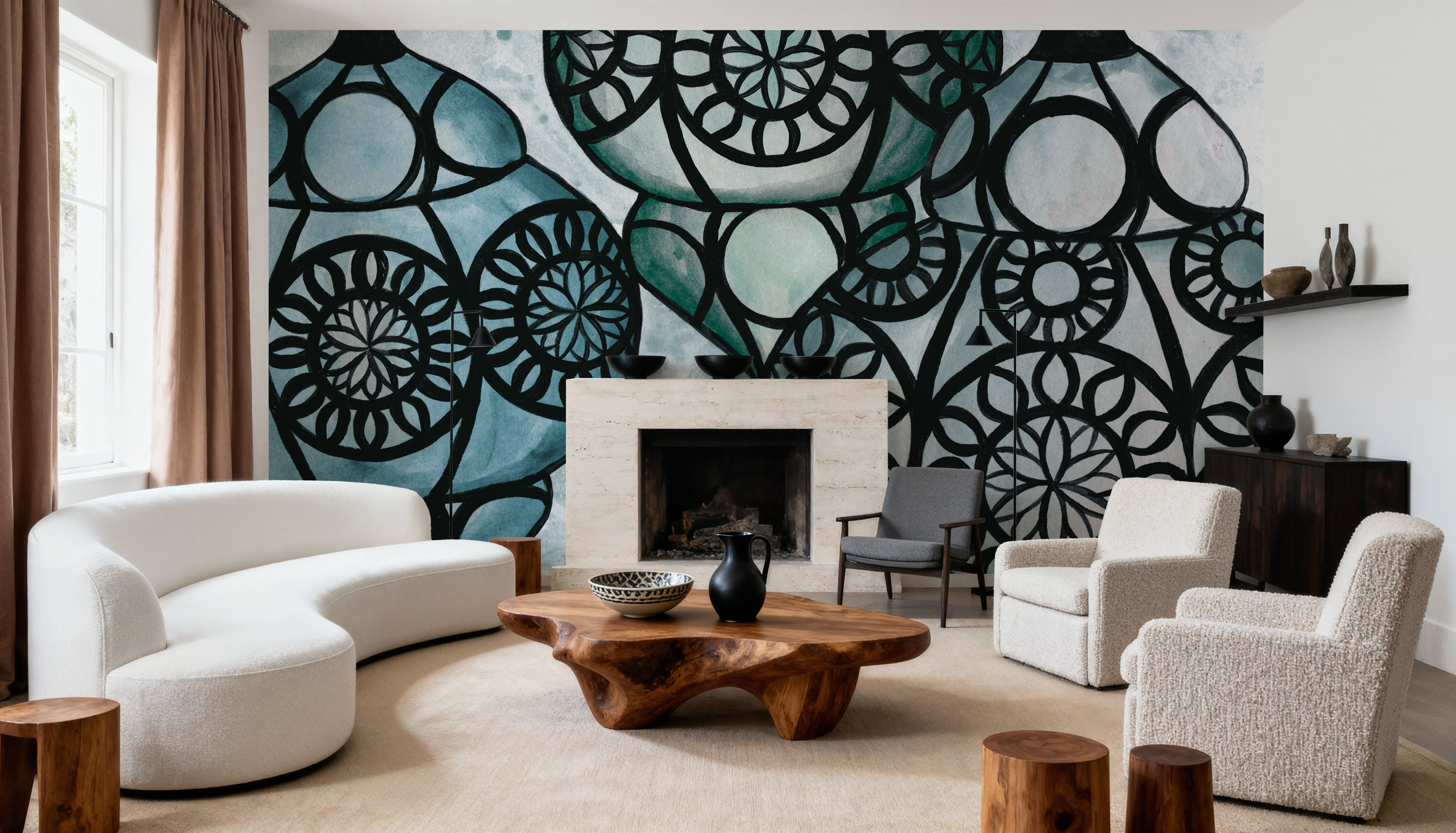 Moroccan Street Lanterns, Wallpaper