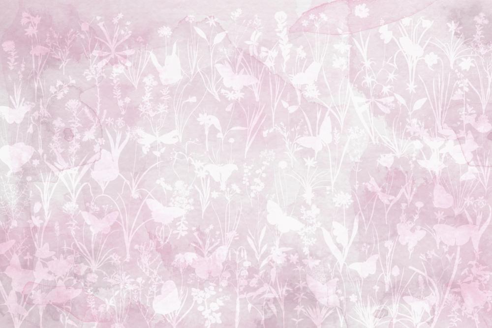 Herbals and Butterflies Double Silhouette Pink