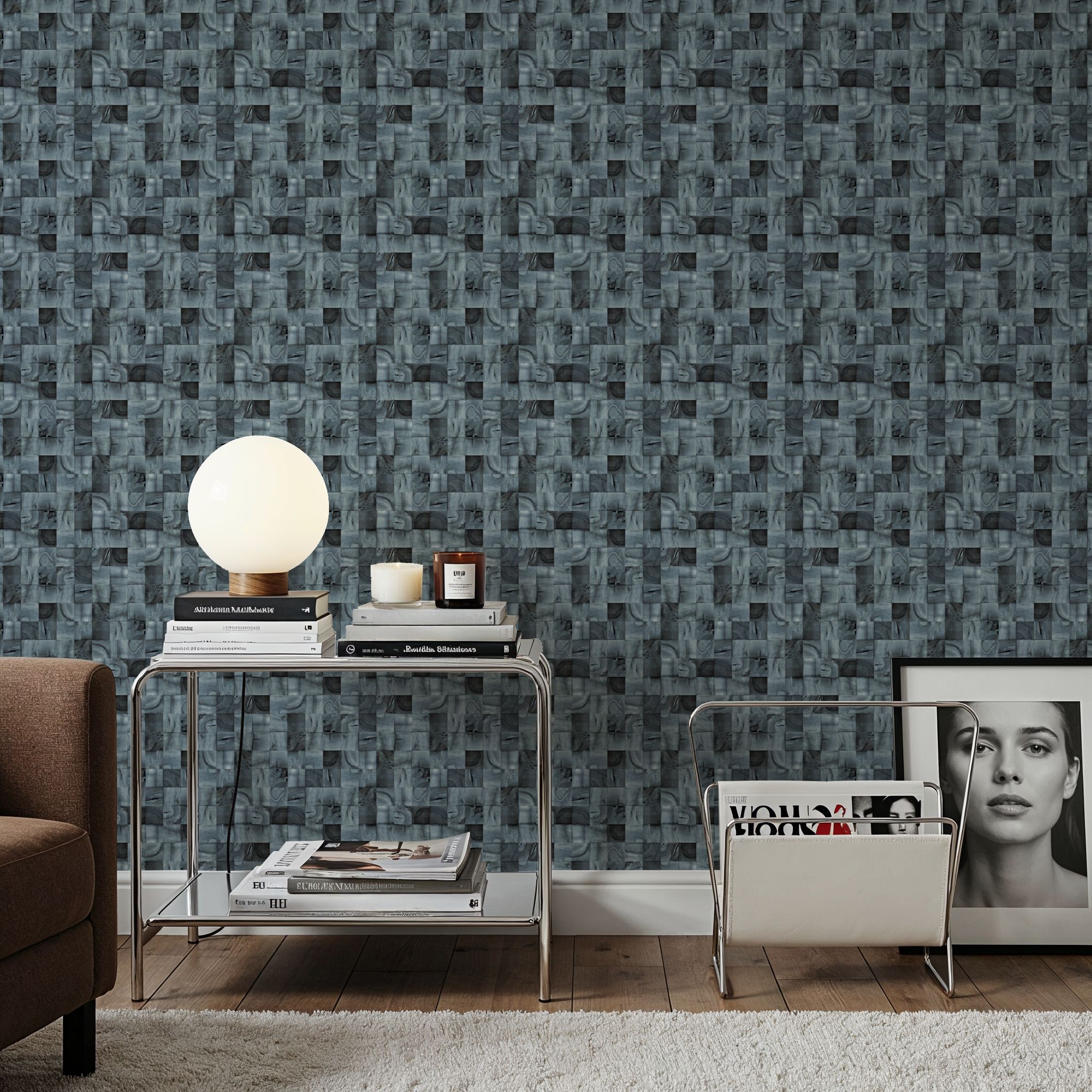 Stubbs, Blue, Wallpaper