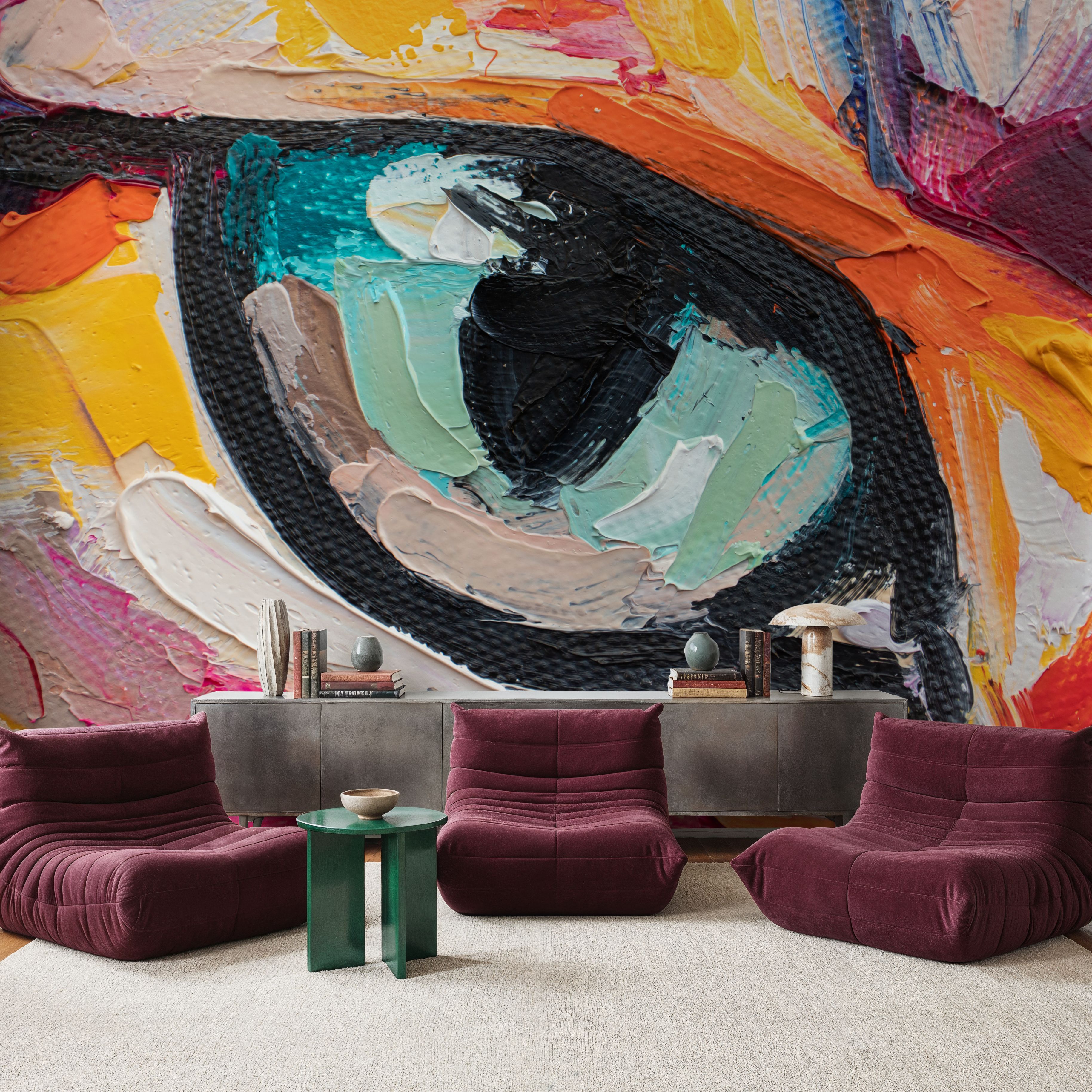 Deep Iris On Canvas