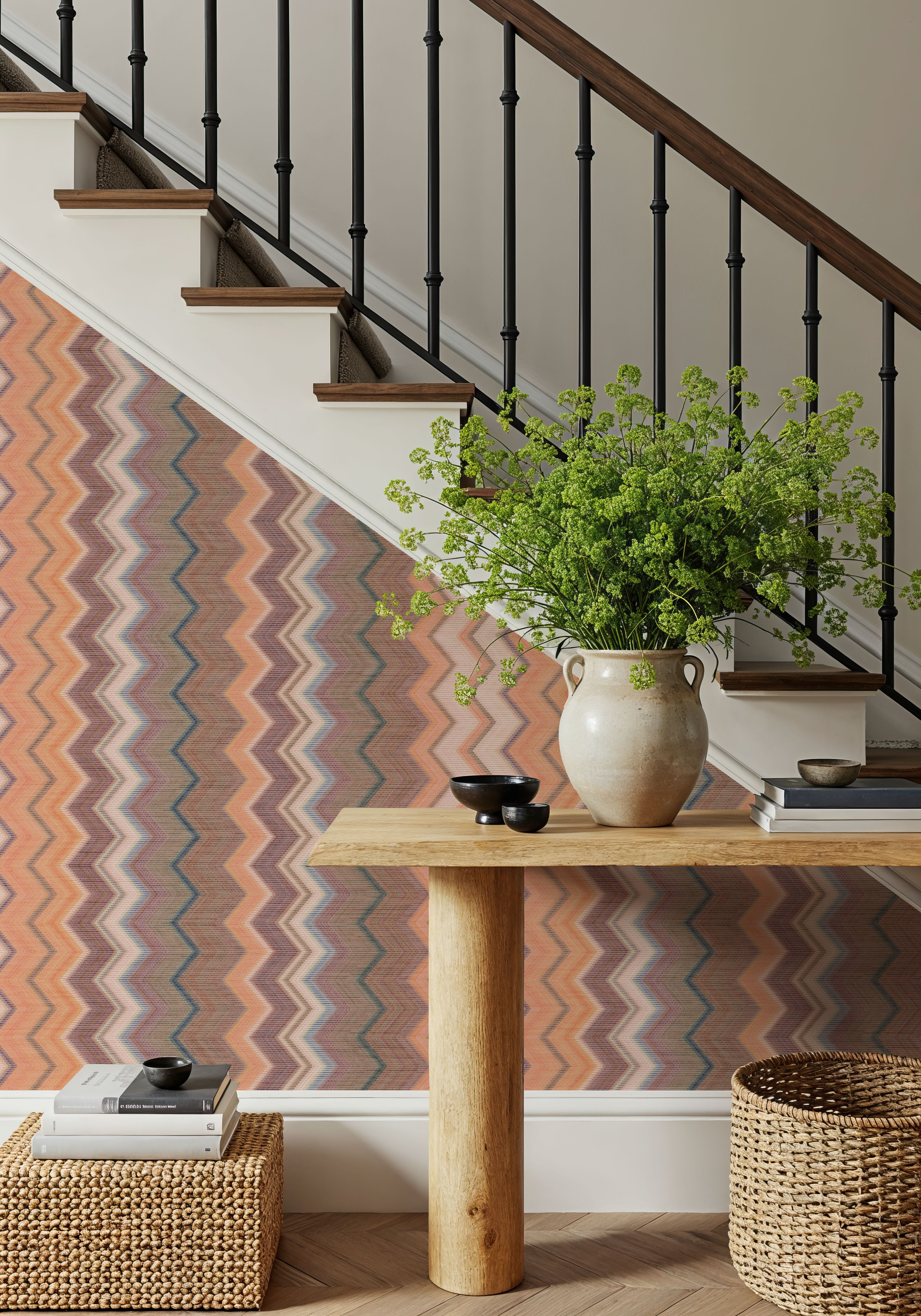 Zig-Zag Peachy, Wallpaper