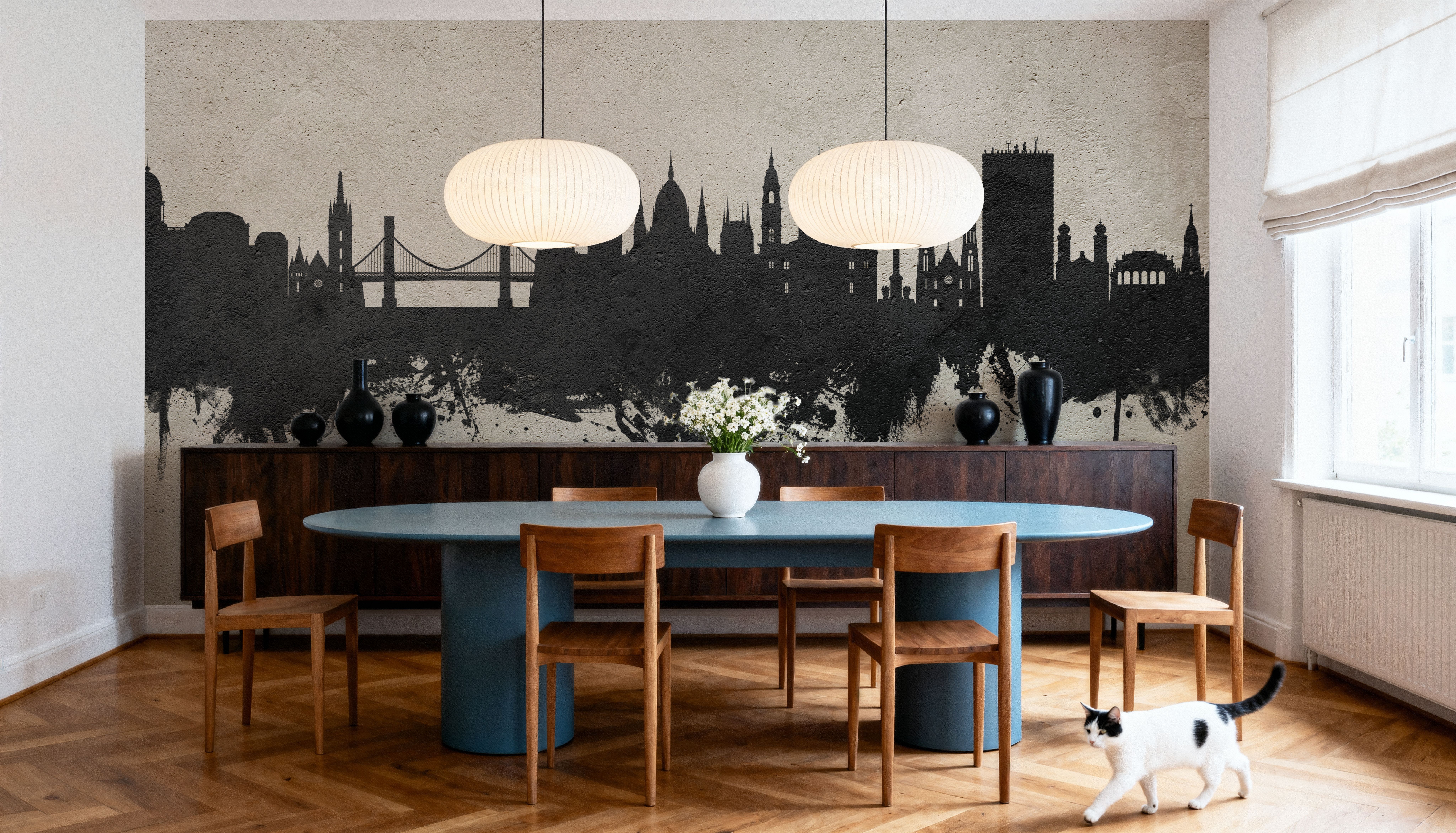 Budapest Skyline Concrete