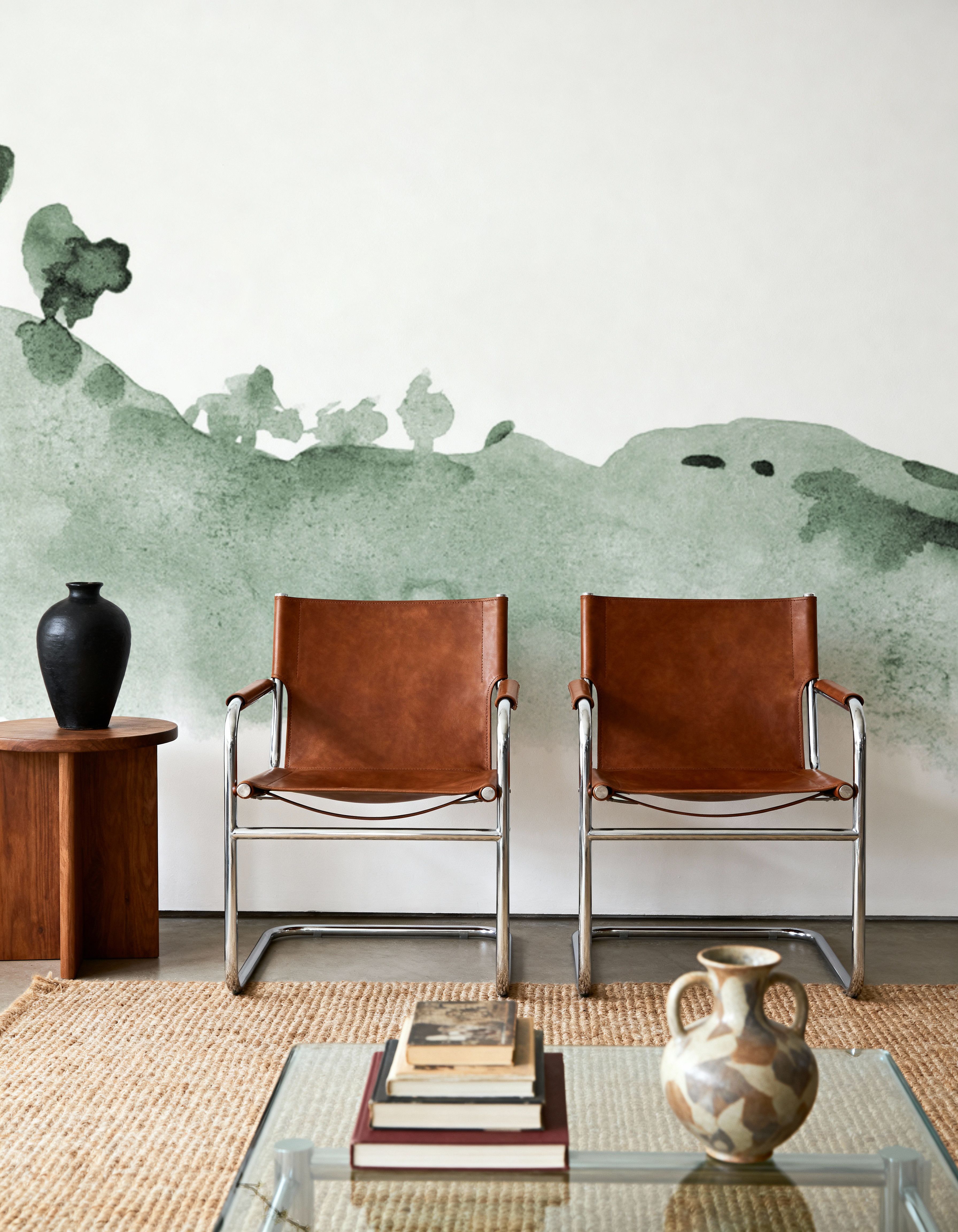 Tranquil Hillside, Forest Green