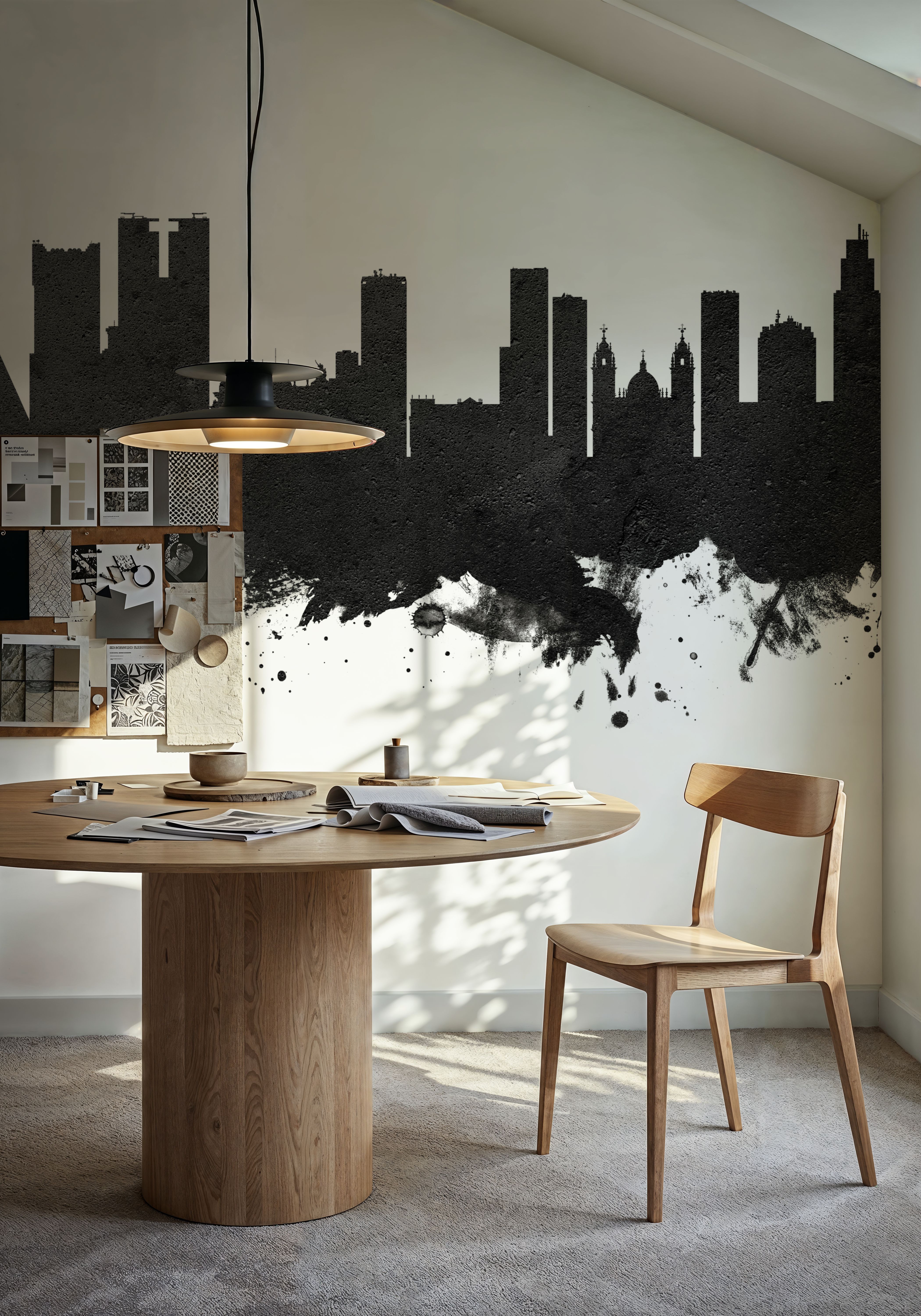 Rio de Janeiro Brazil Skyline Black & White