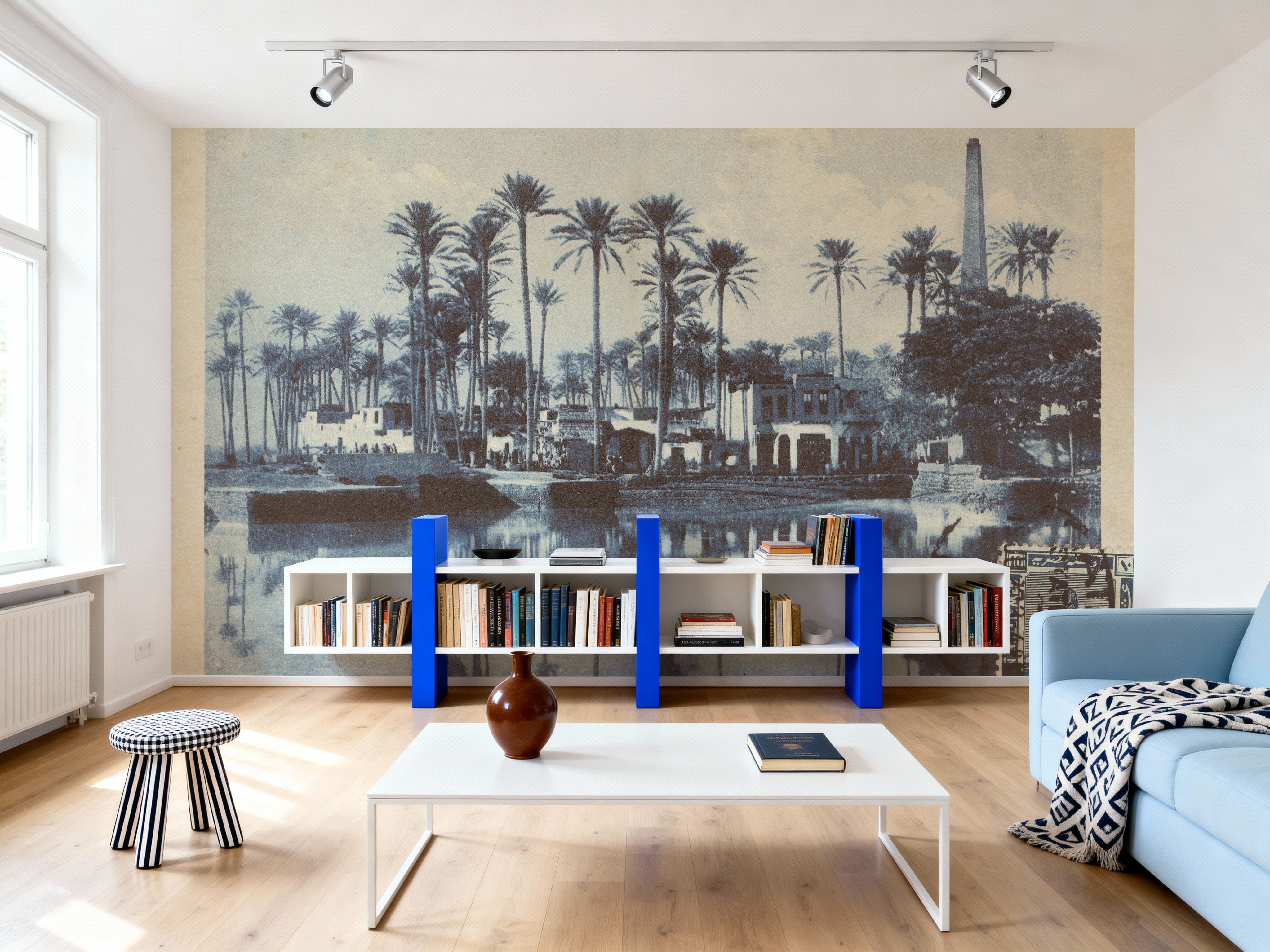 Cairo Village Postcard - Screenprint