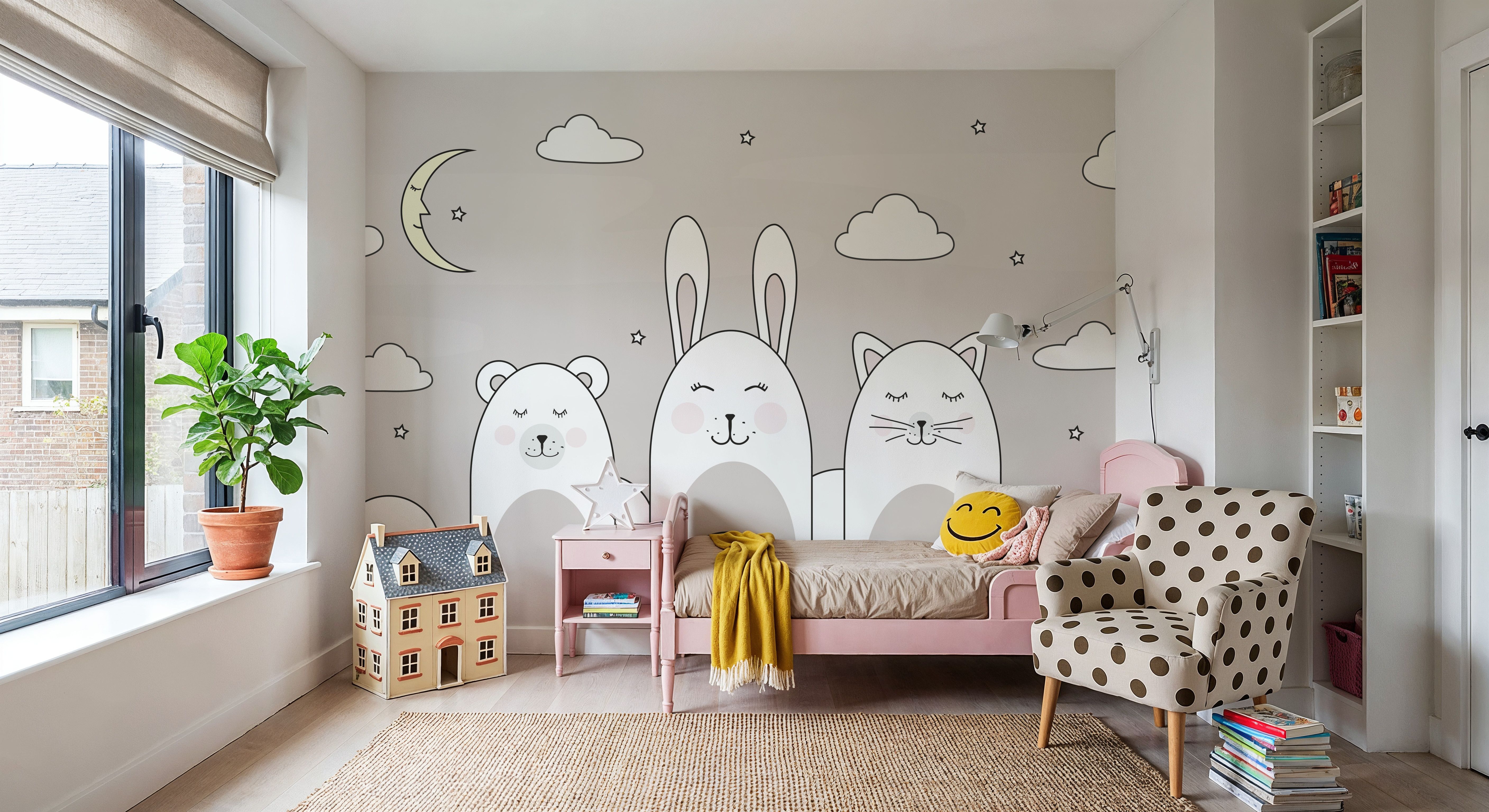 Sleeping Bunny Gray