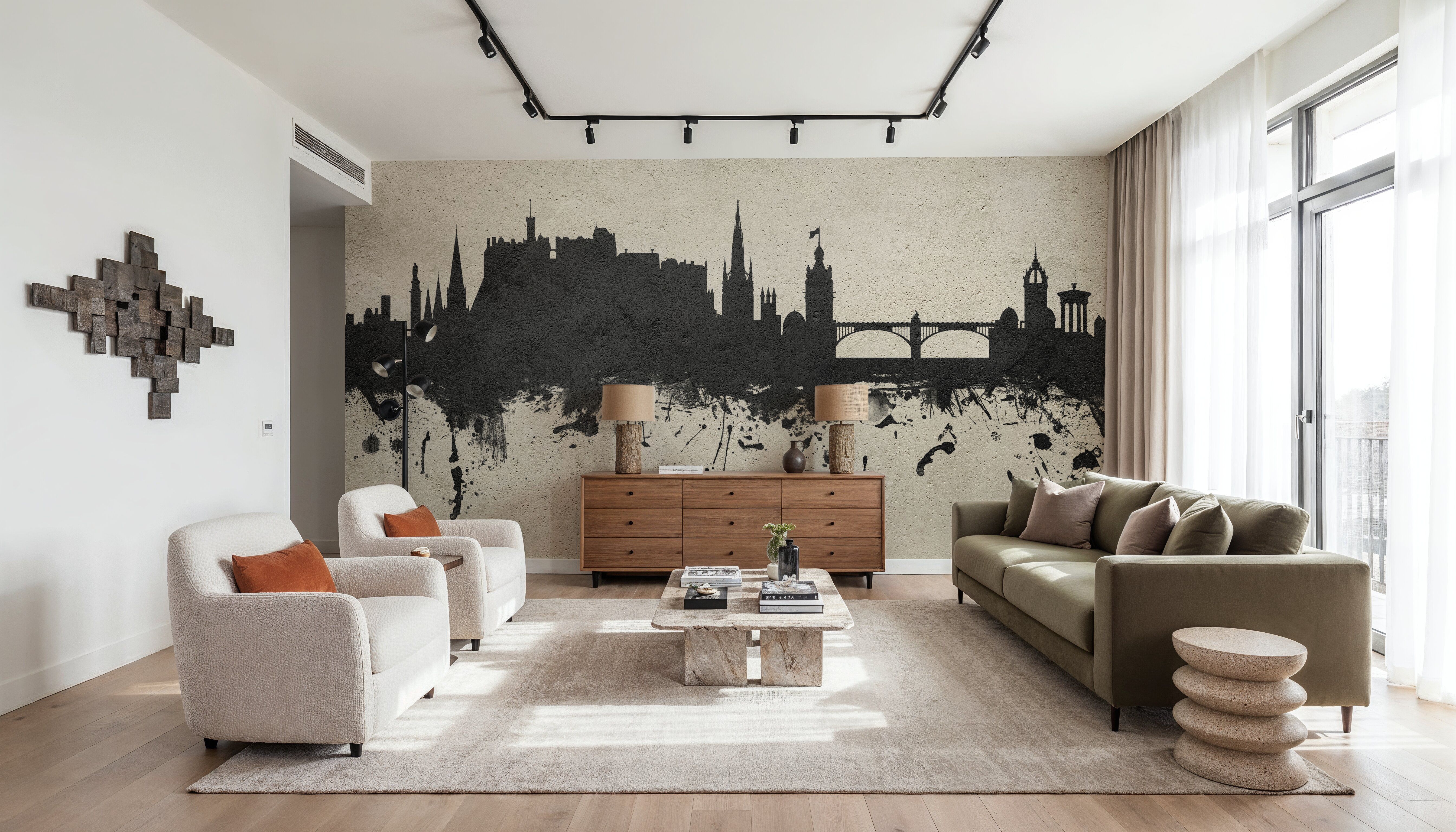 Edinburgh Scotland Skyline Concrete