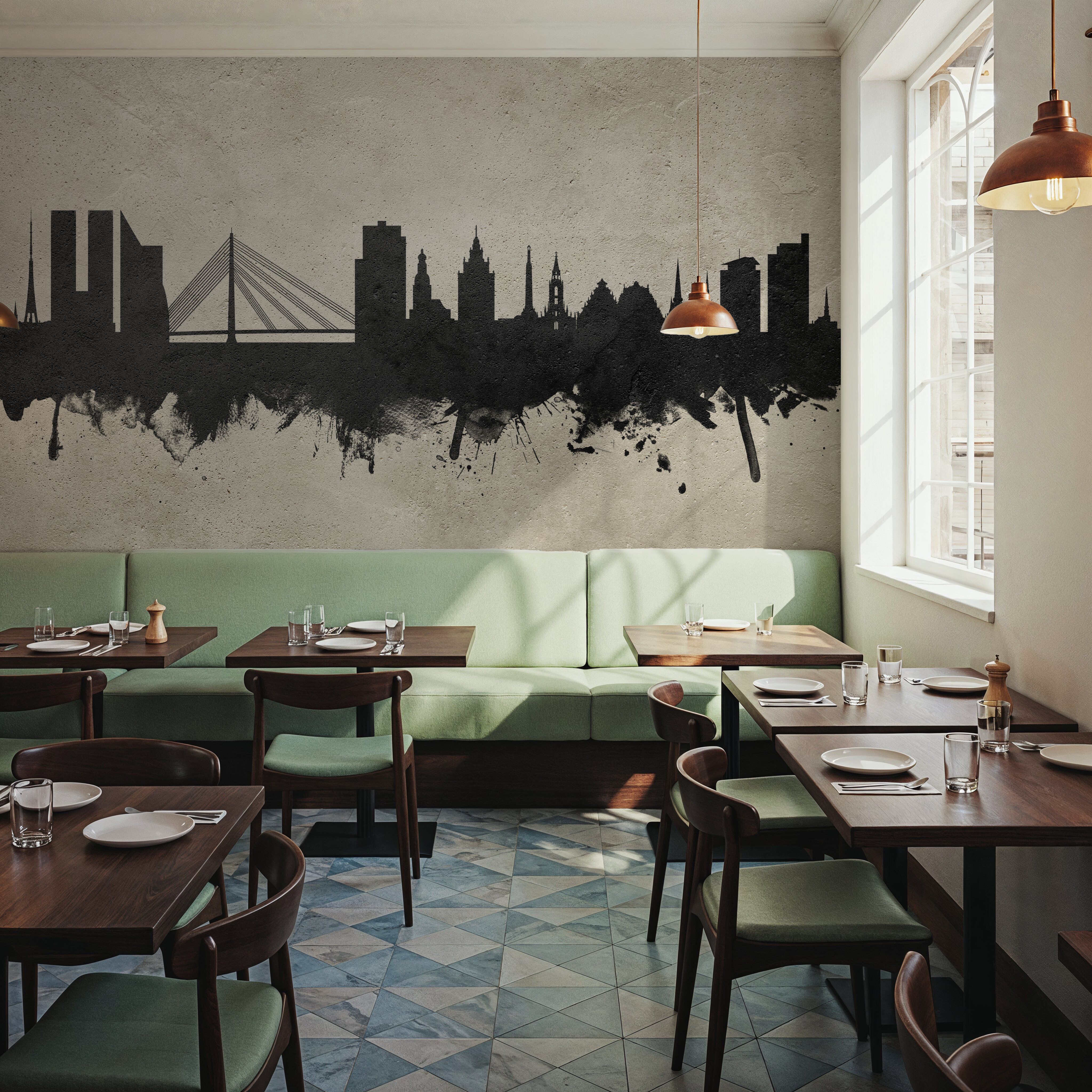 Riga Latvia Skyline Concrete