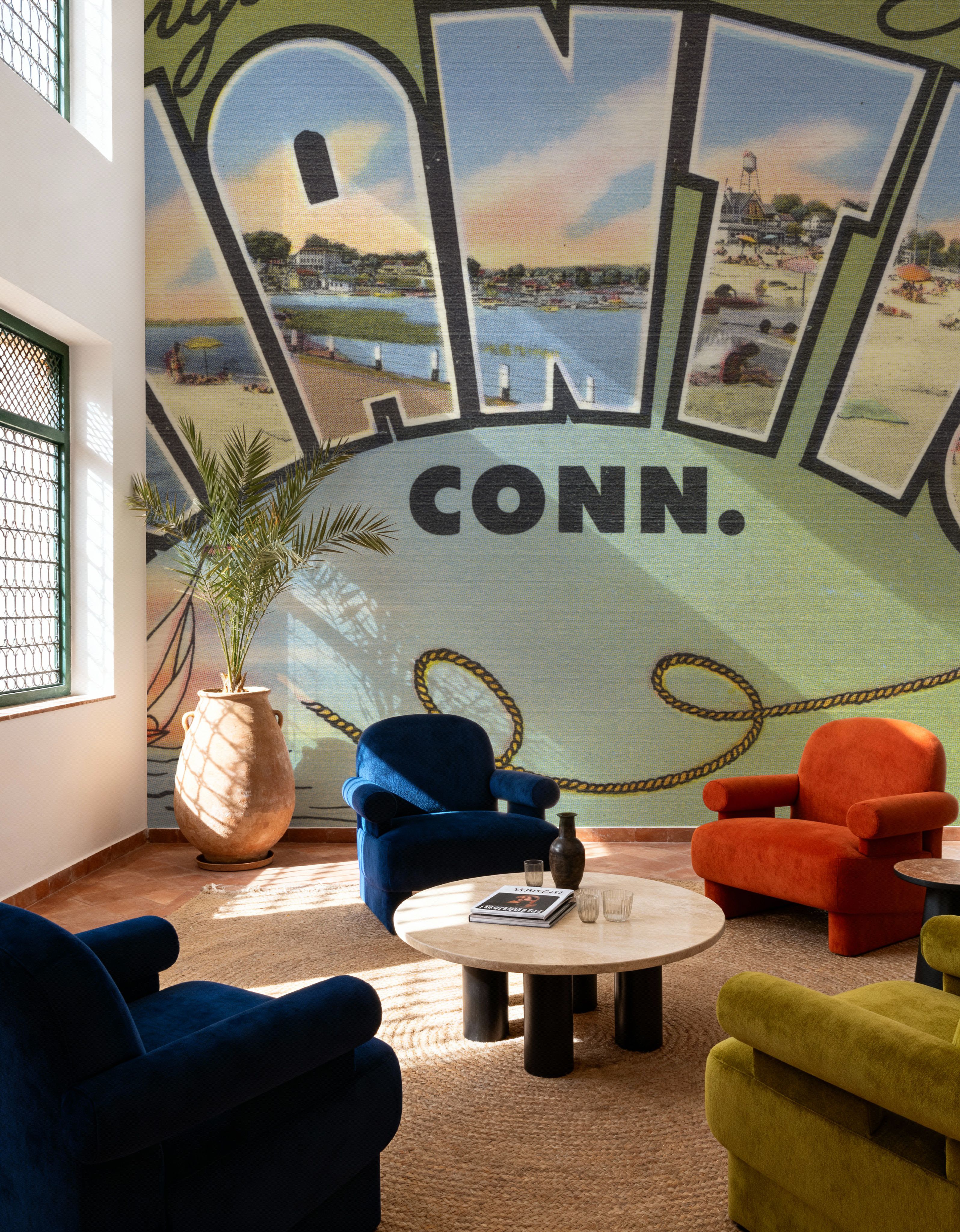 Greetings from Niantic - Screenprint Postcard