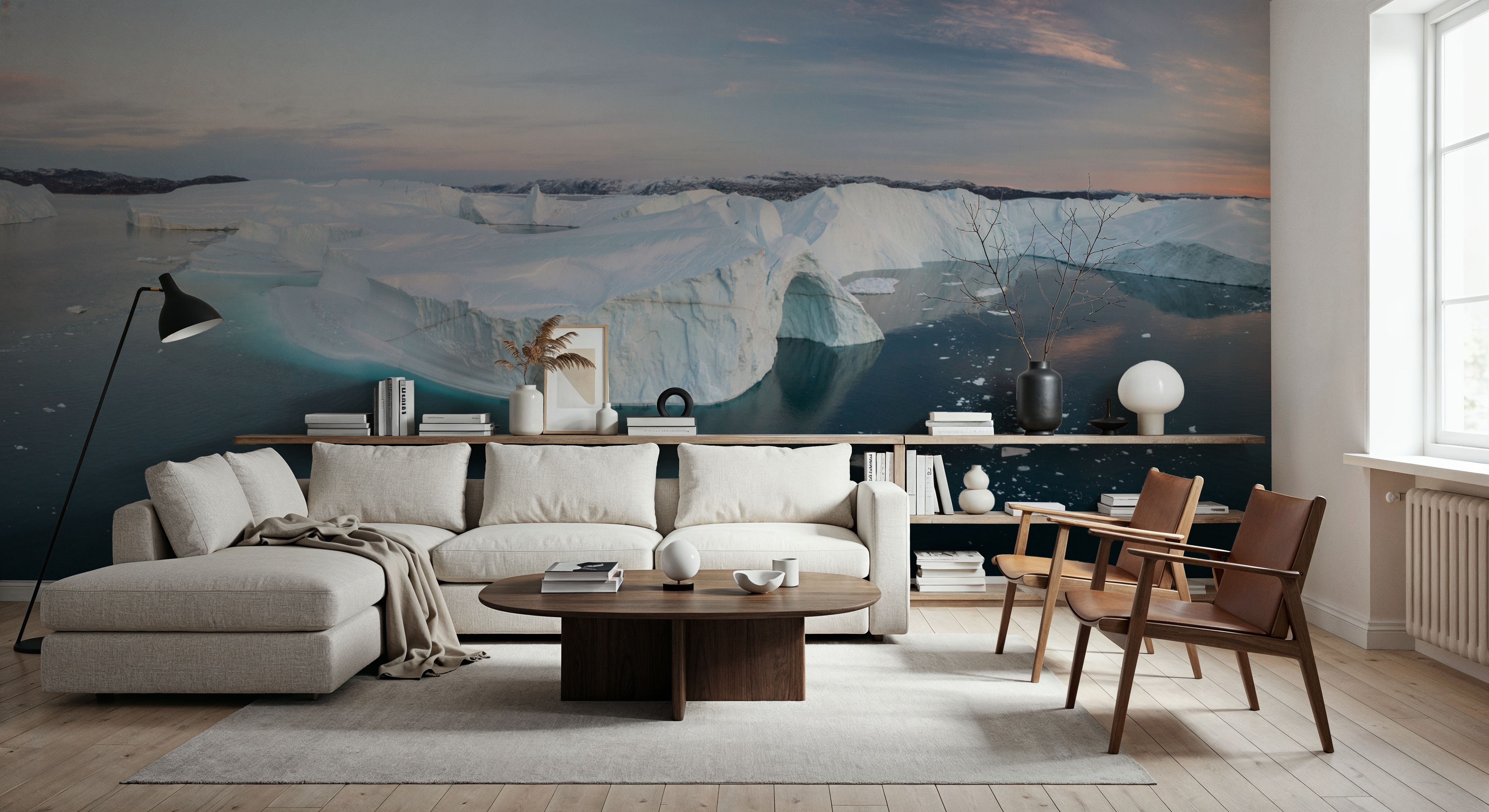 Iceberg Garage, Papier peint