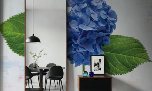 Bright Blue Hydrangea