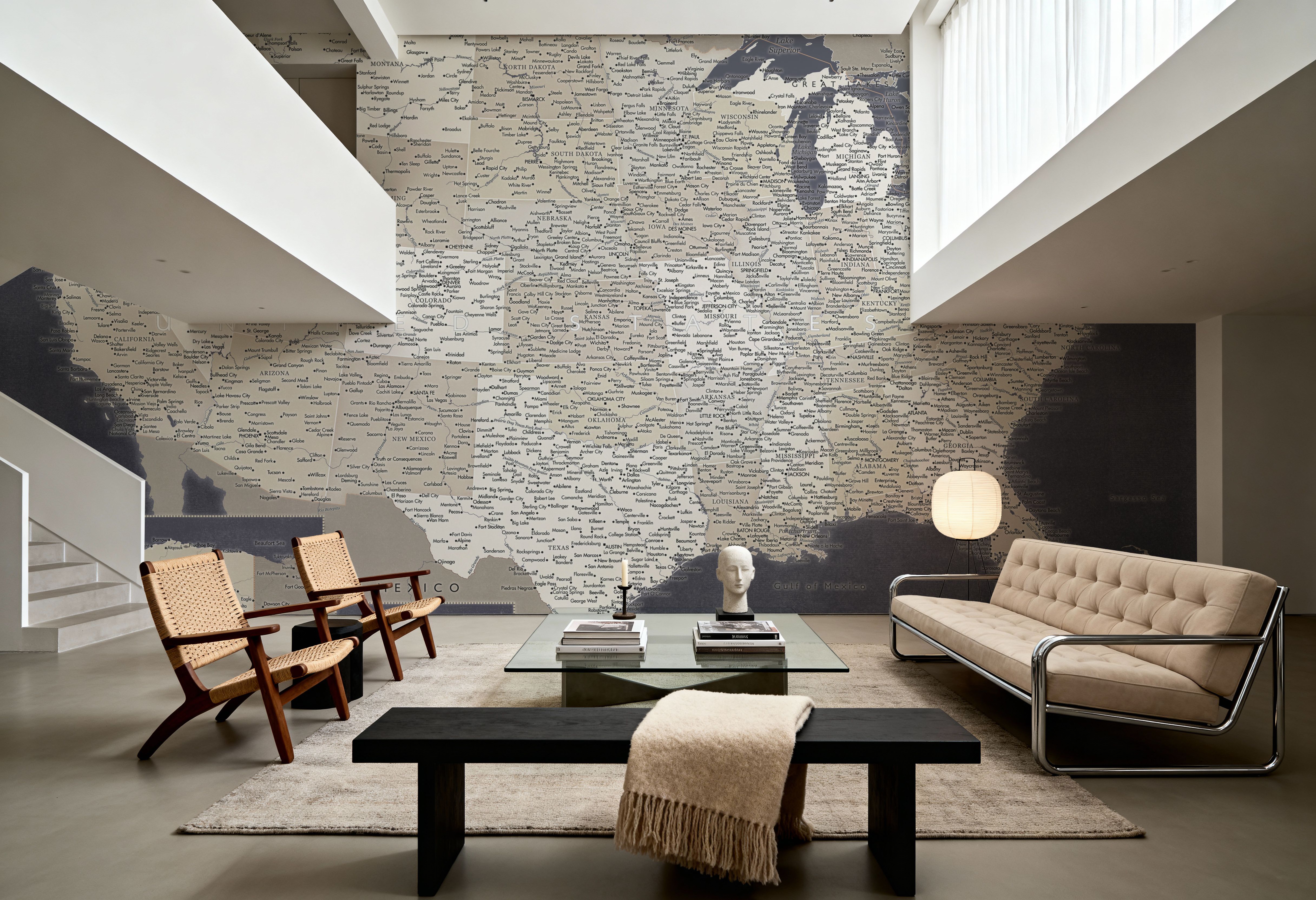 US Map Detailed - Glynn
