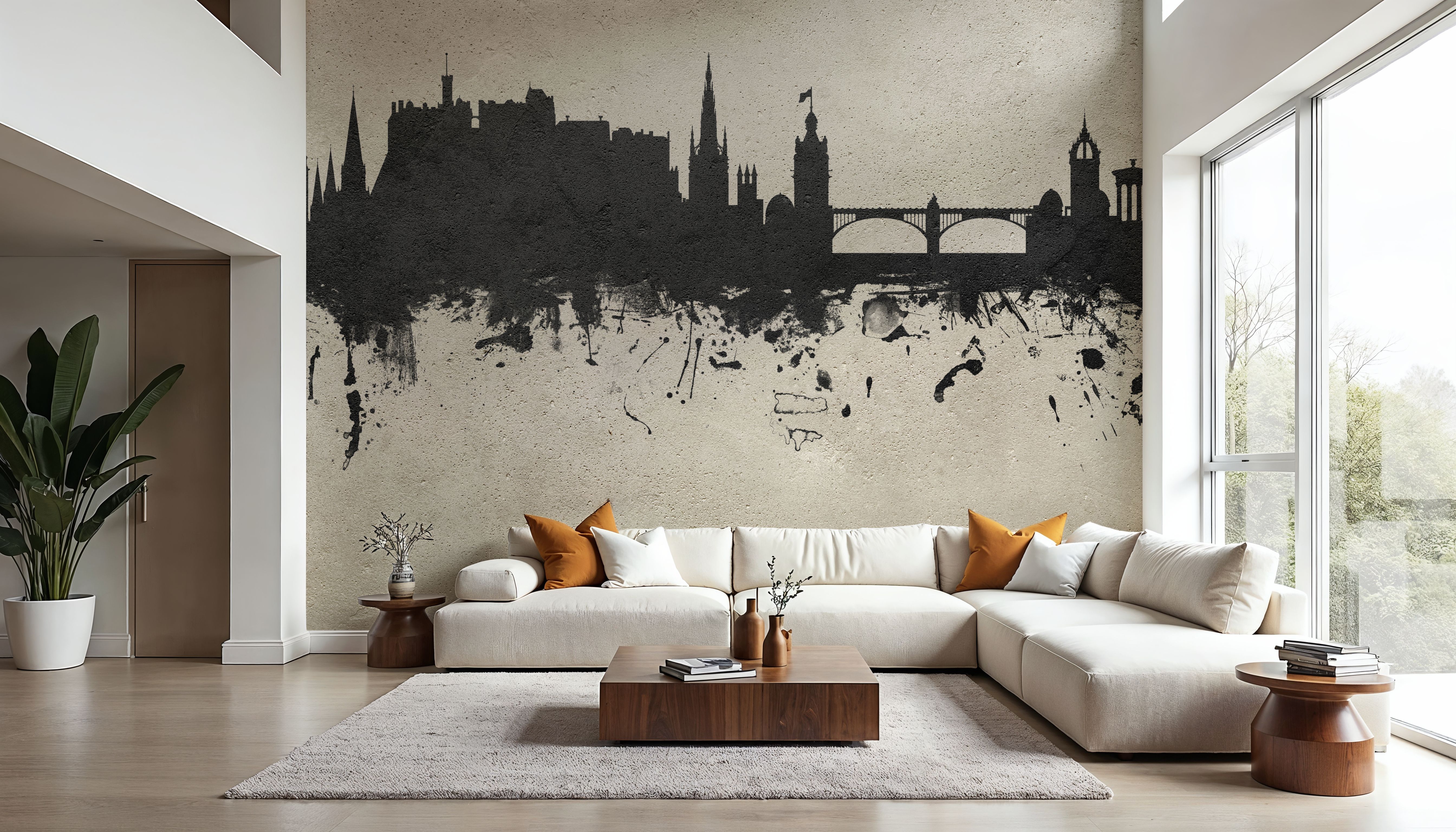 Edinburgh Scotland Skyline Concrete