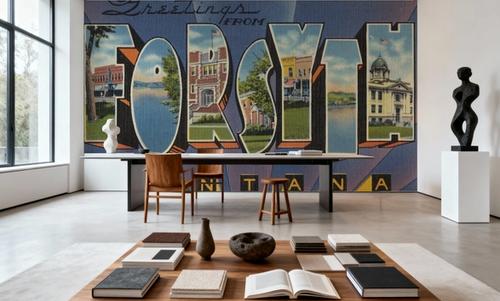 Greetings from Forsyth - Screenprint Postcard