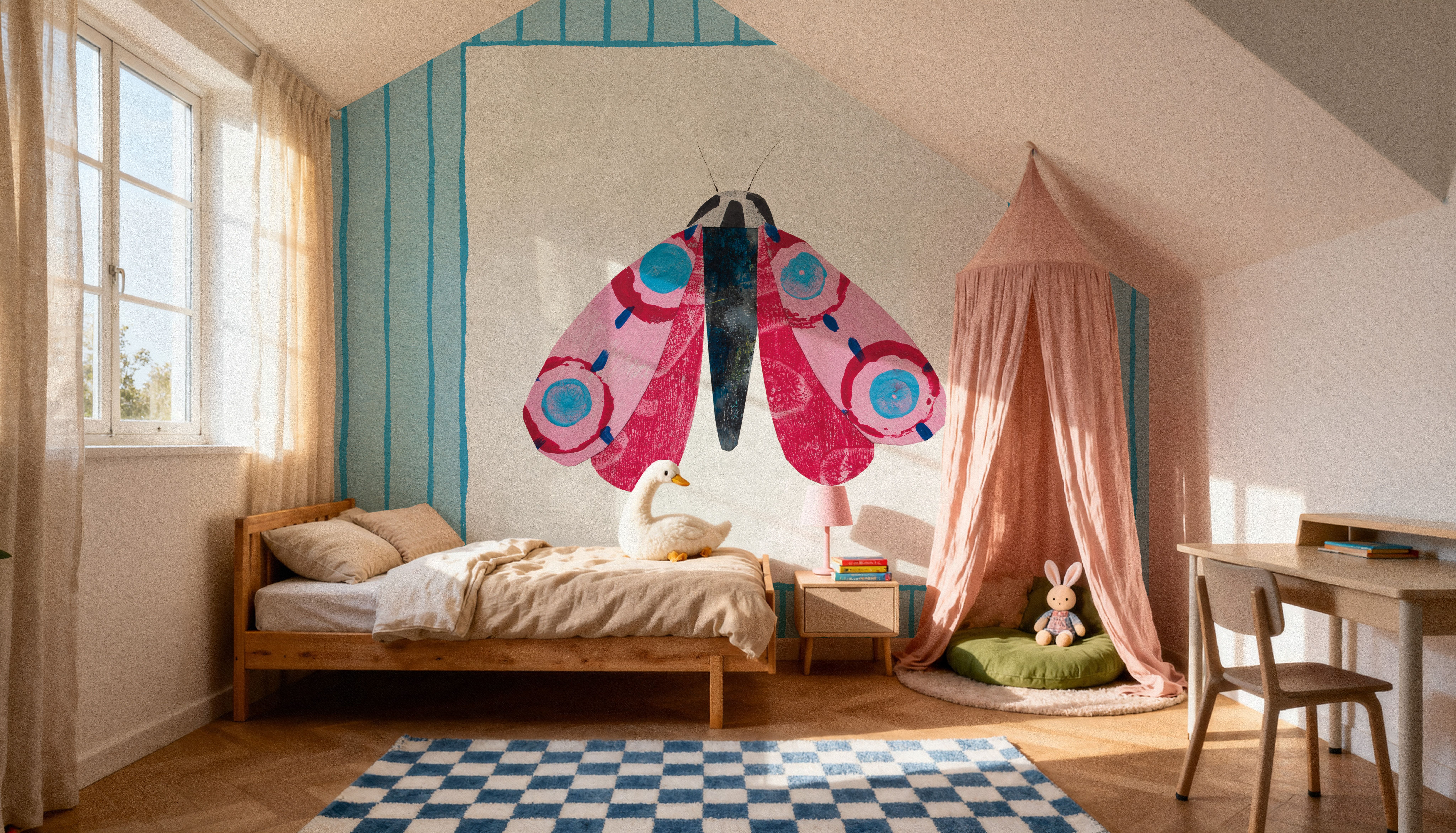 Collage Insects I, Papel pintado