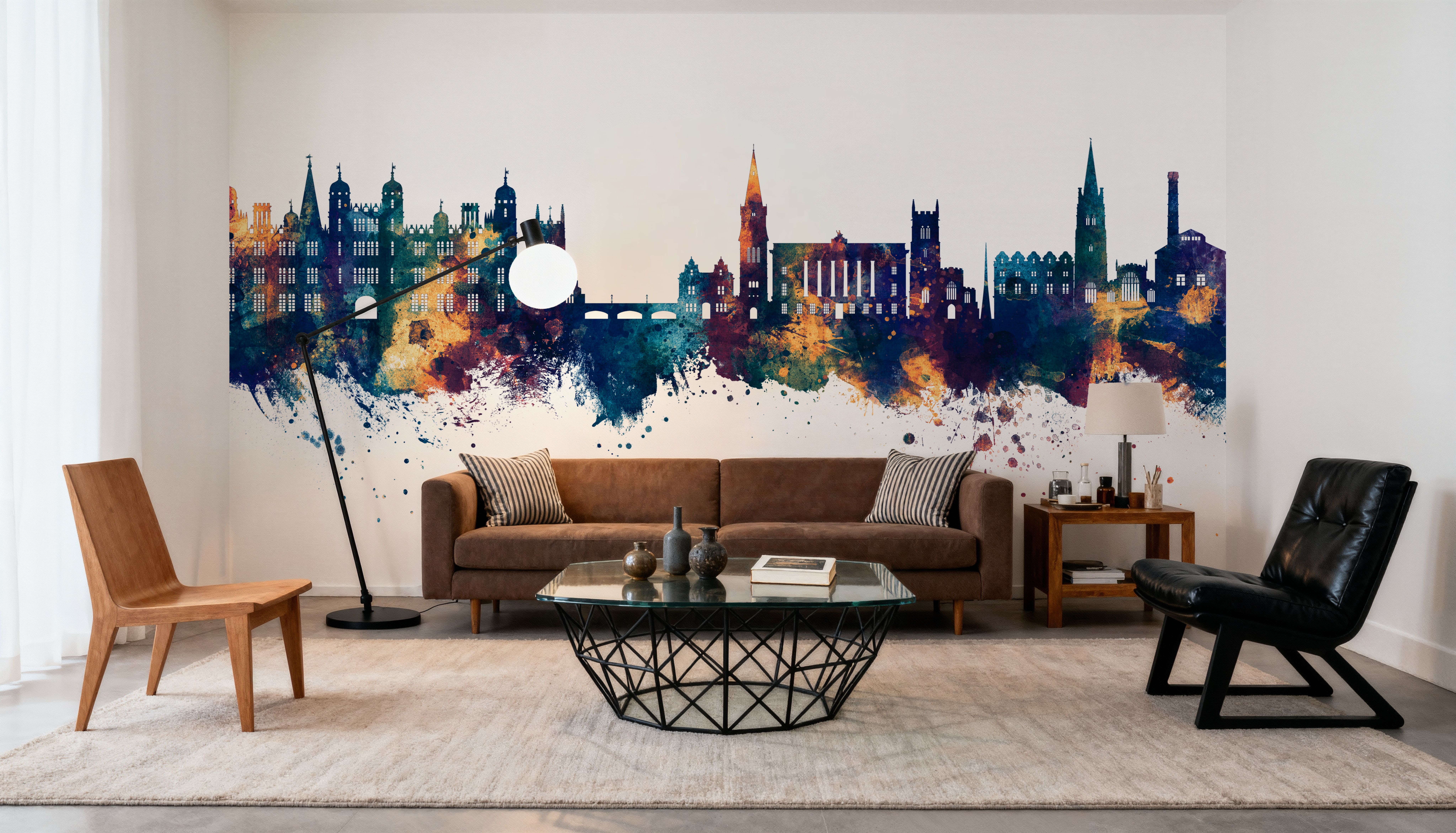 Stamford England Skyline Blue & Bronze