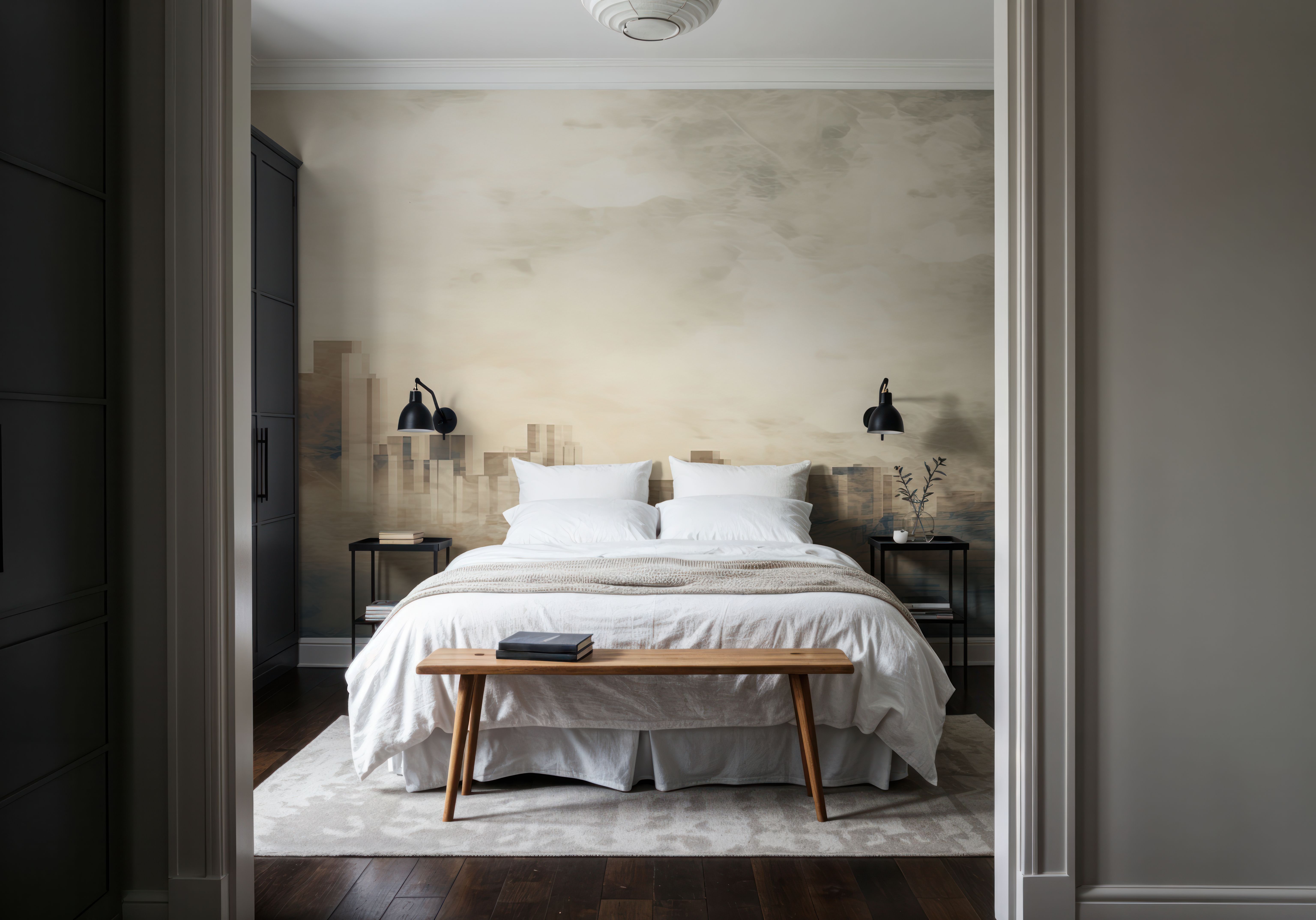 Foggy Cold Skyline, Tapeten