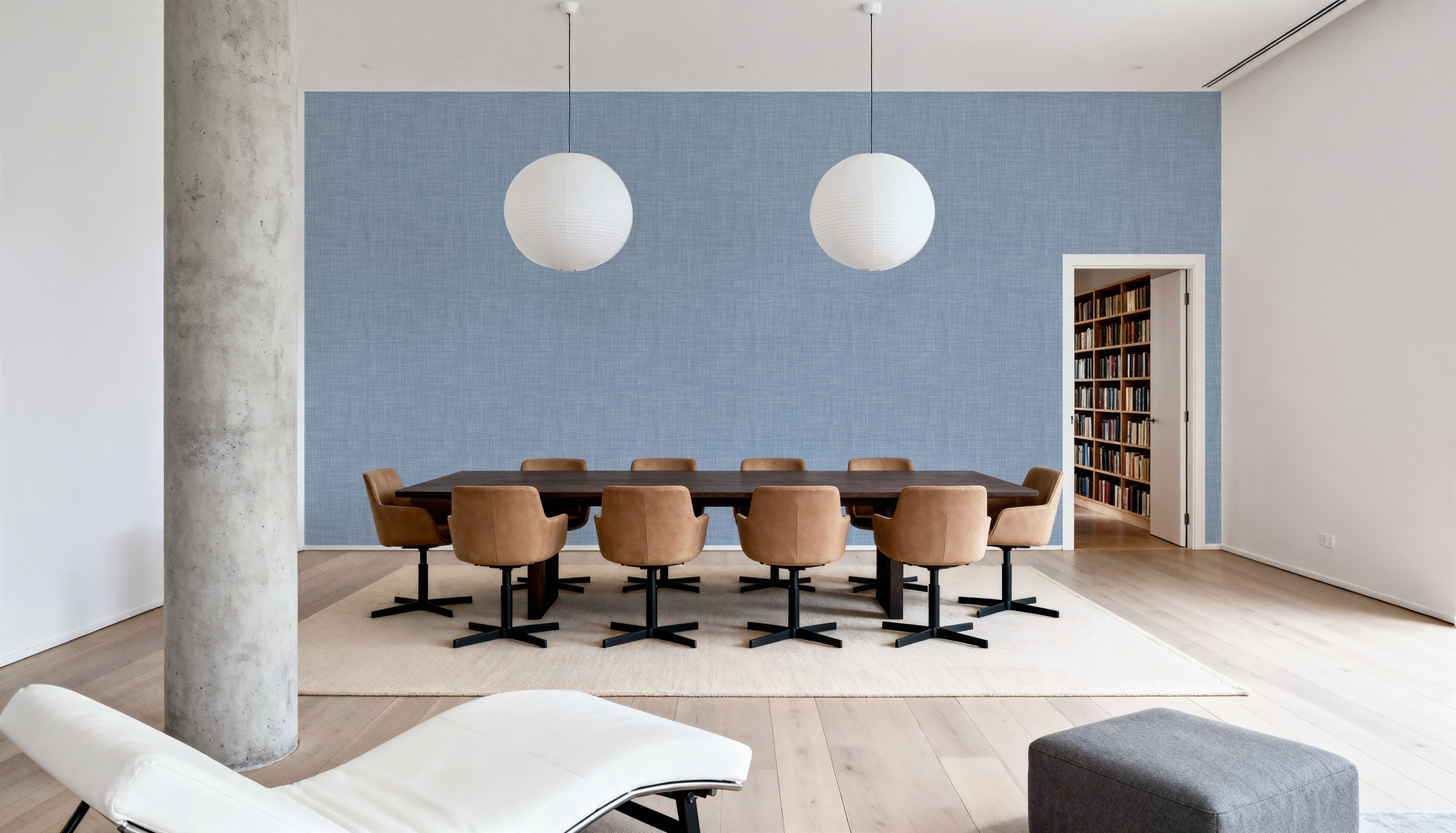 Mottled Linen Effect, Sky Blue