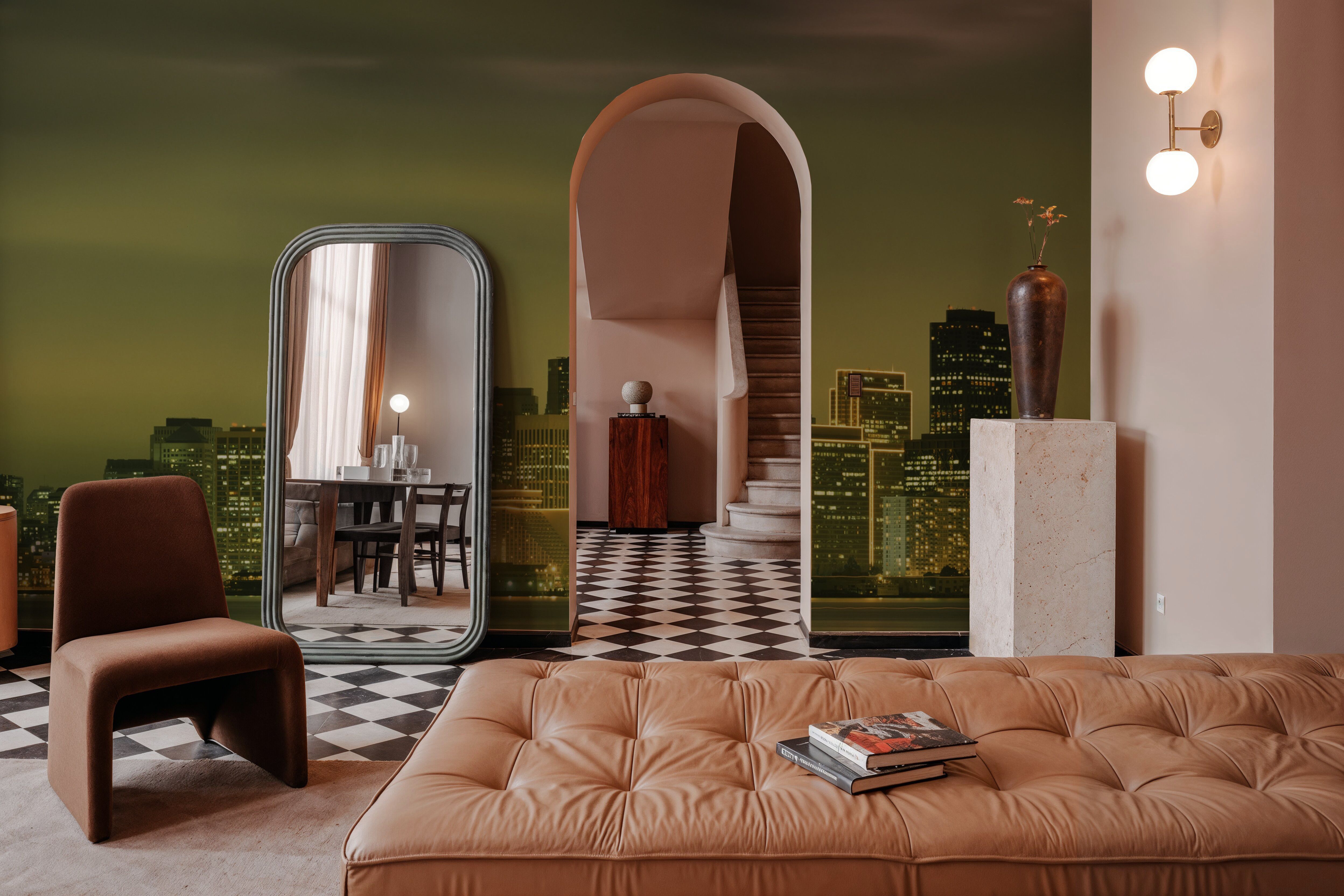 Luminous Pyramid Skyline, Wallpaper