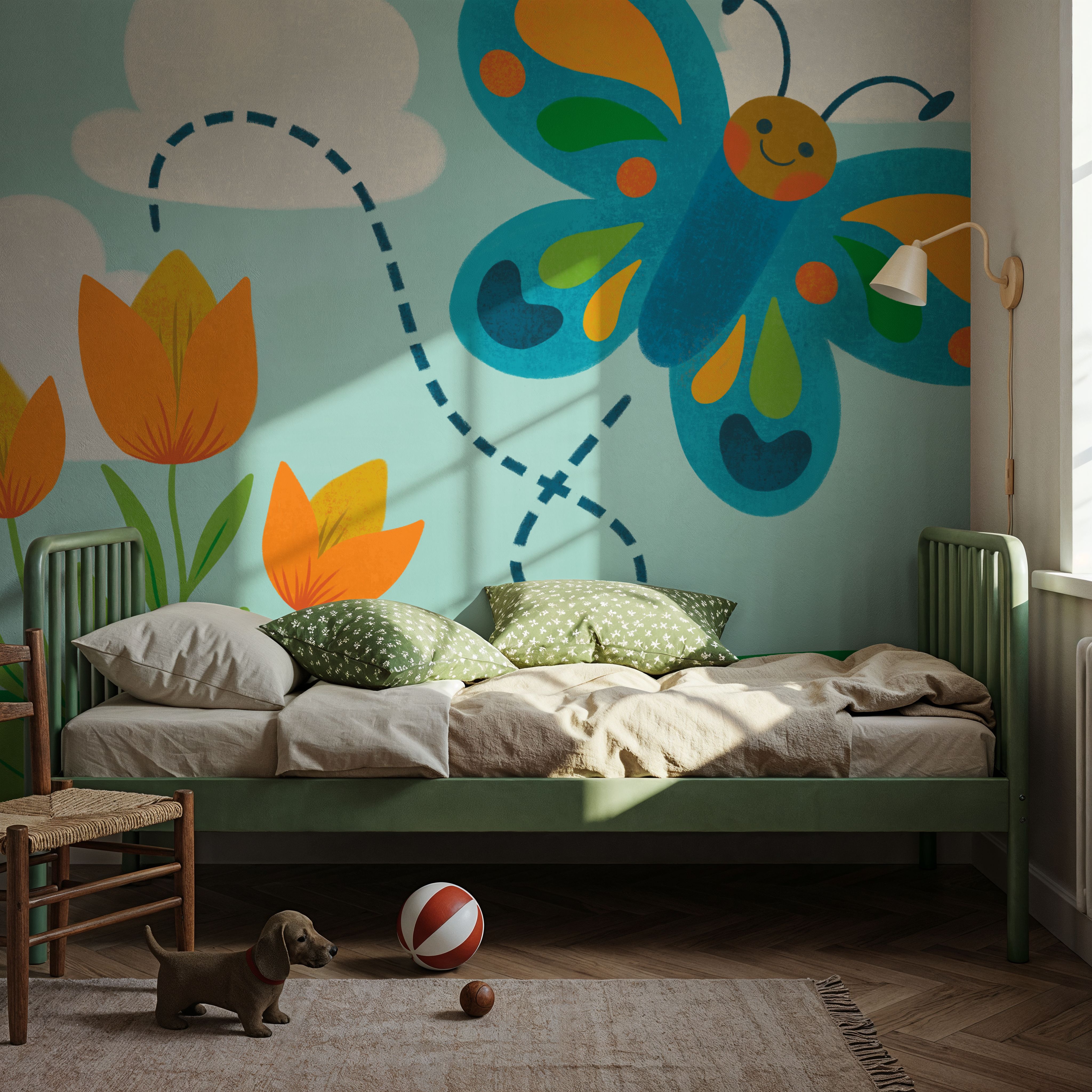 Retro Spring Butterfly