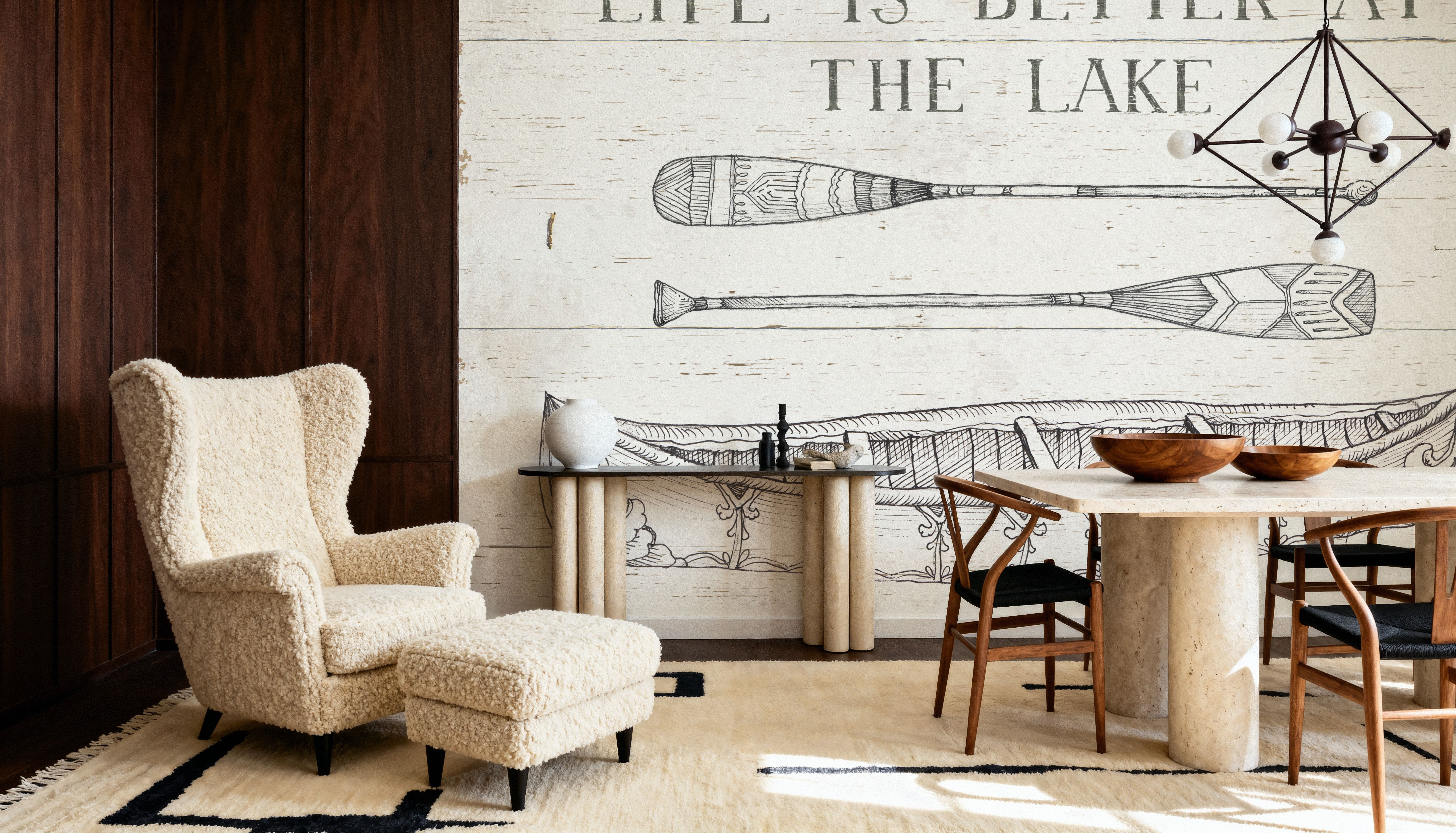 Lake Sketches II, Wallpaper