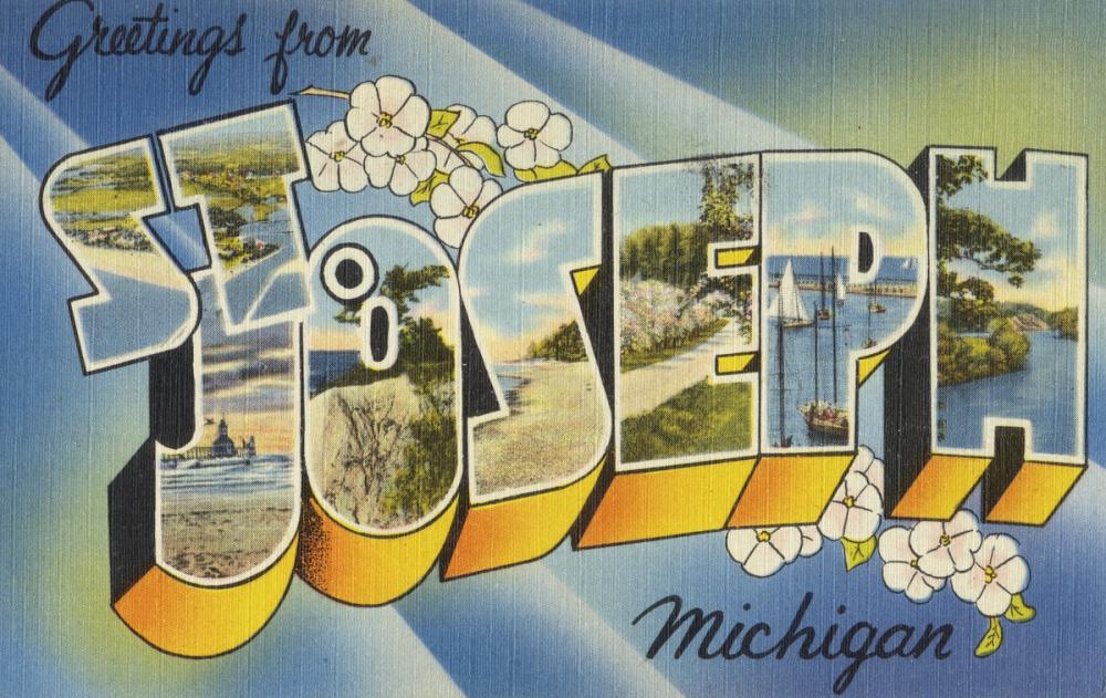 Greetings from St Joseph - Screenprint Postcard