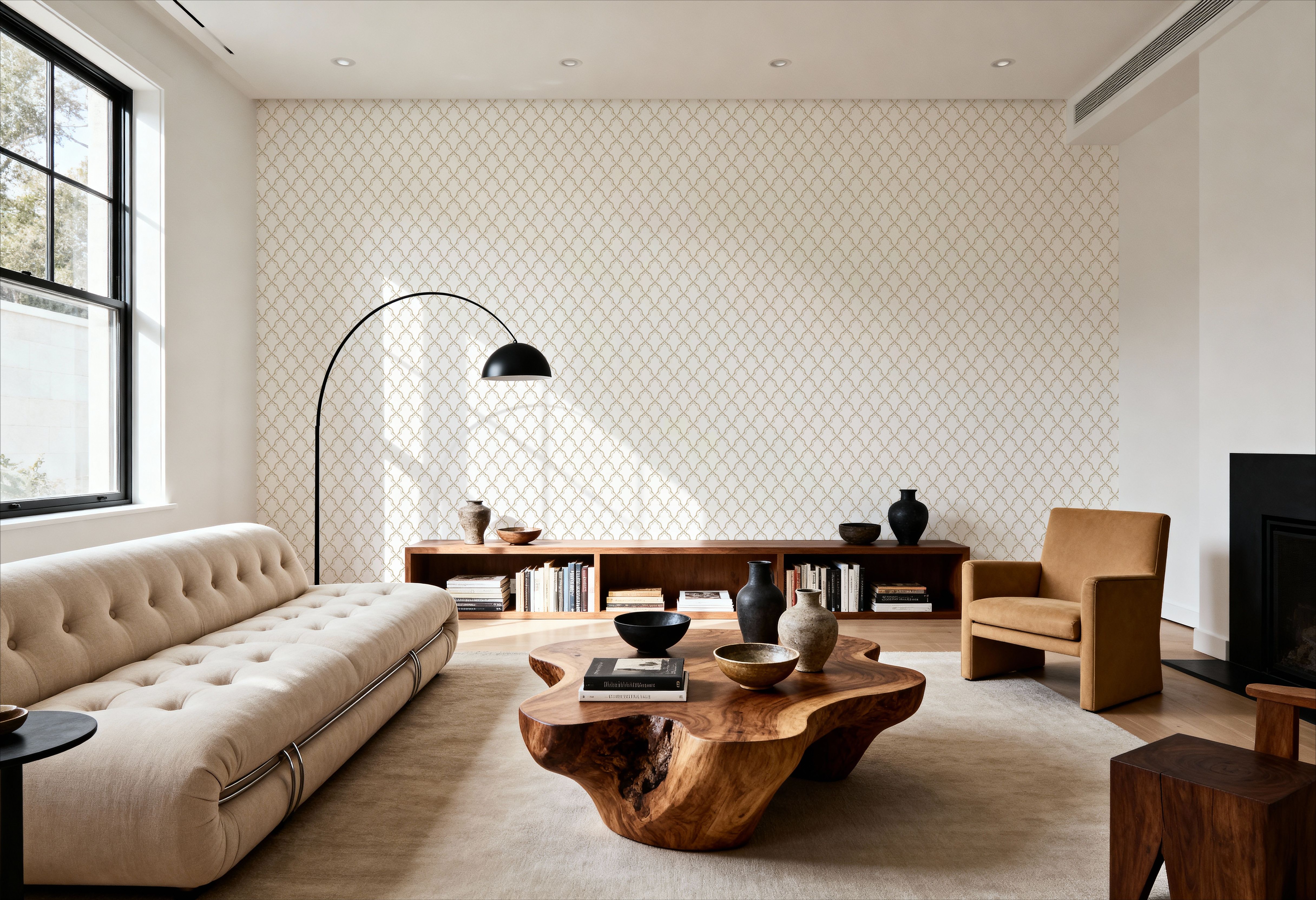 Medallion Trellis, Beige