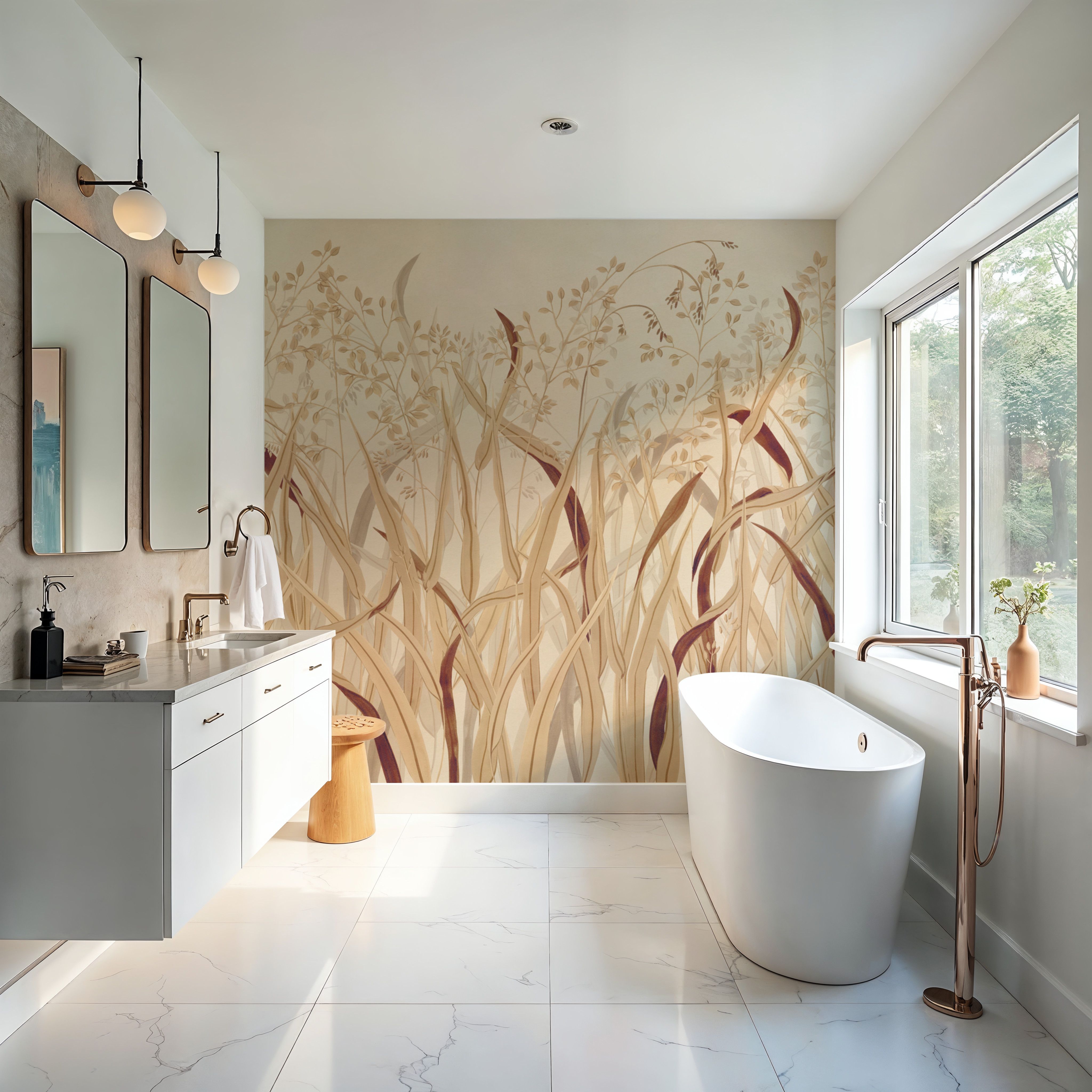 Sinuous Ceres, Rose Ivory