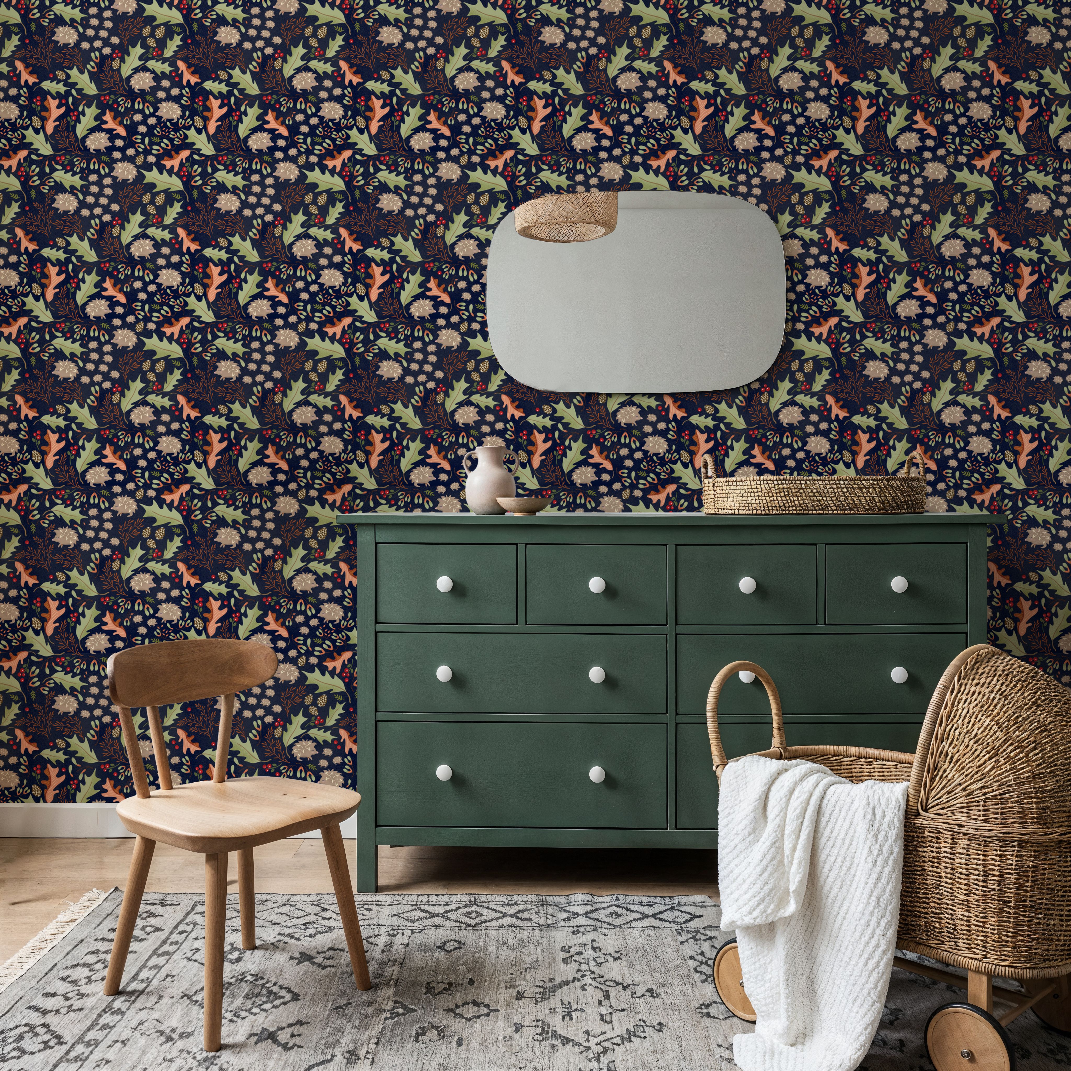 Autumn Hedgehogs, Navy