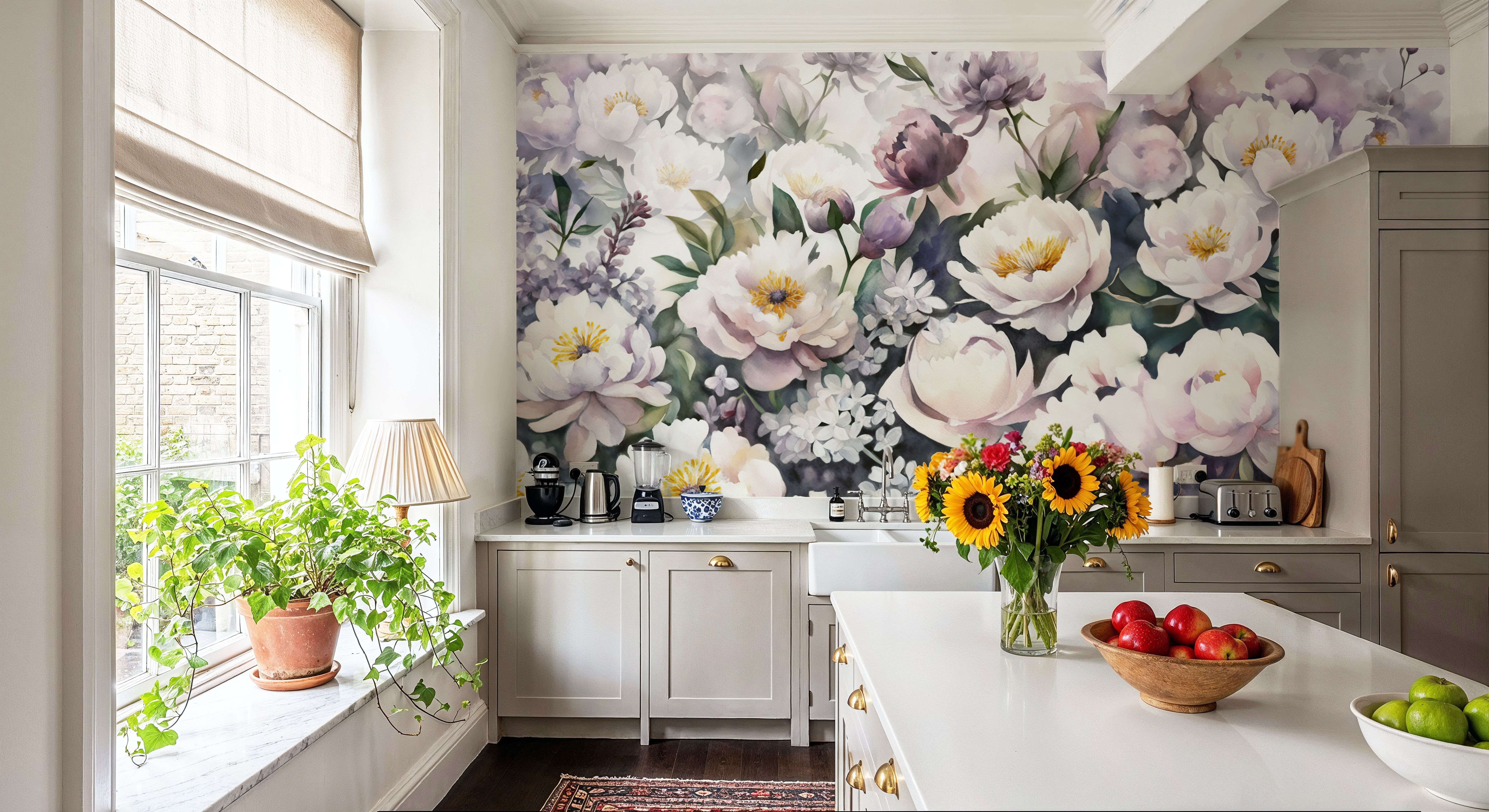 Watercolor Peonies Summer