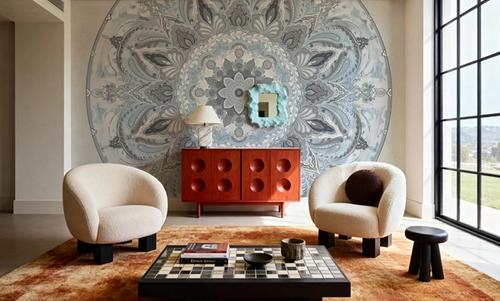 Goa Mandala I Dusty Blue