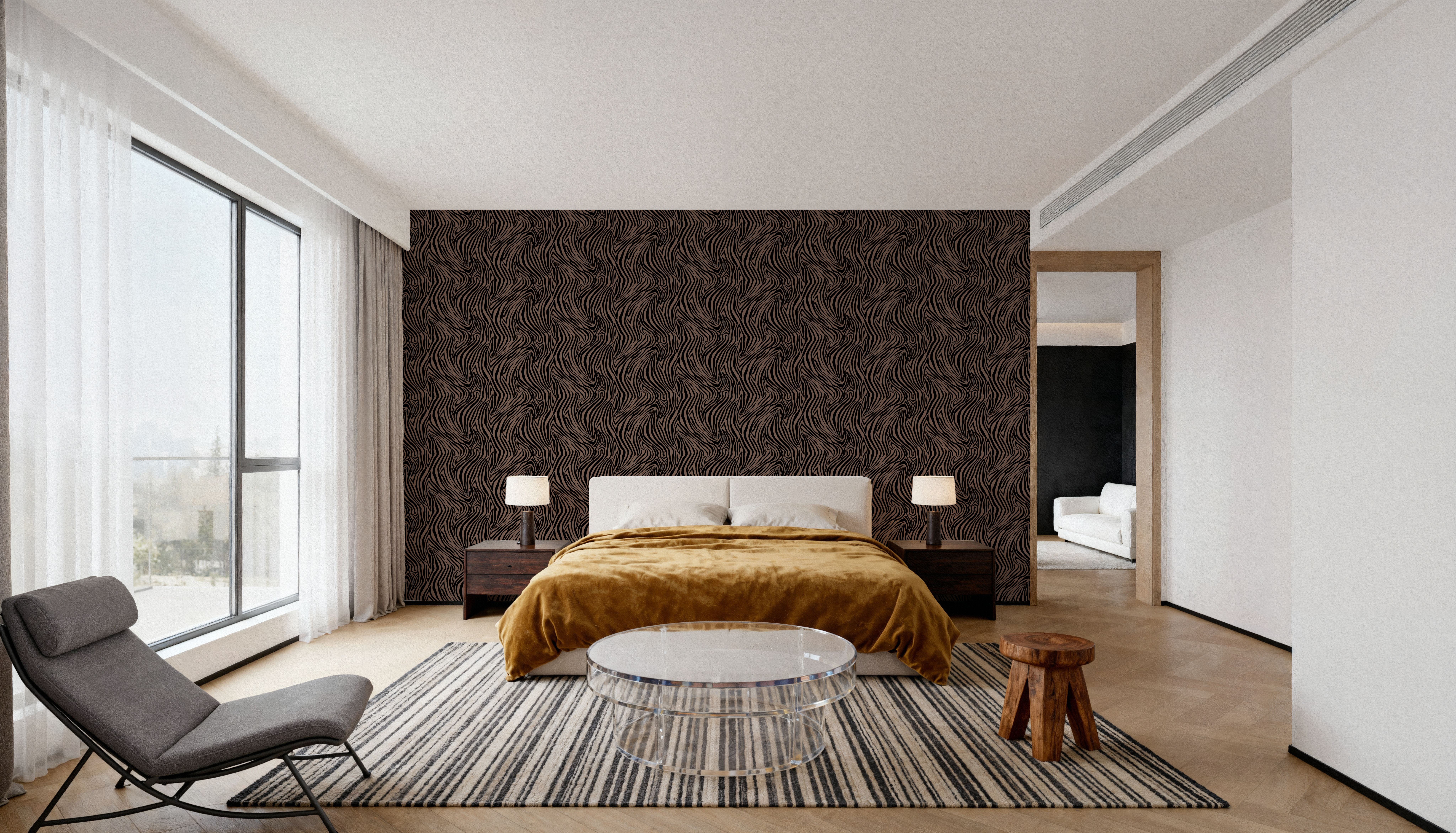 A Stripe of Zebra, Mauve