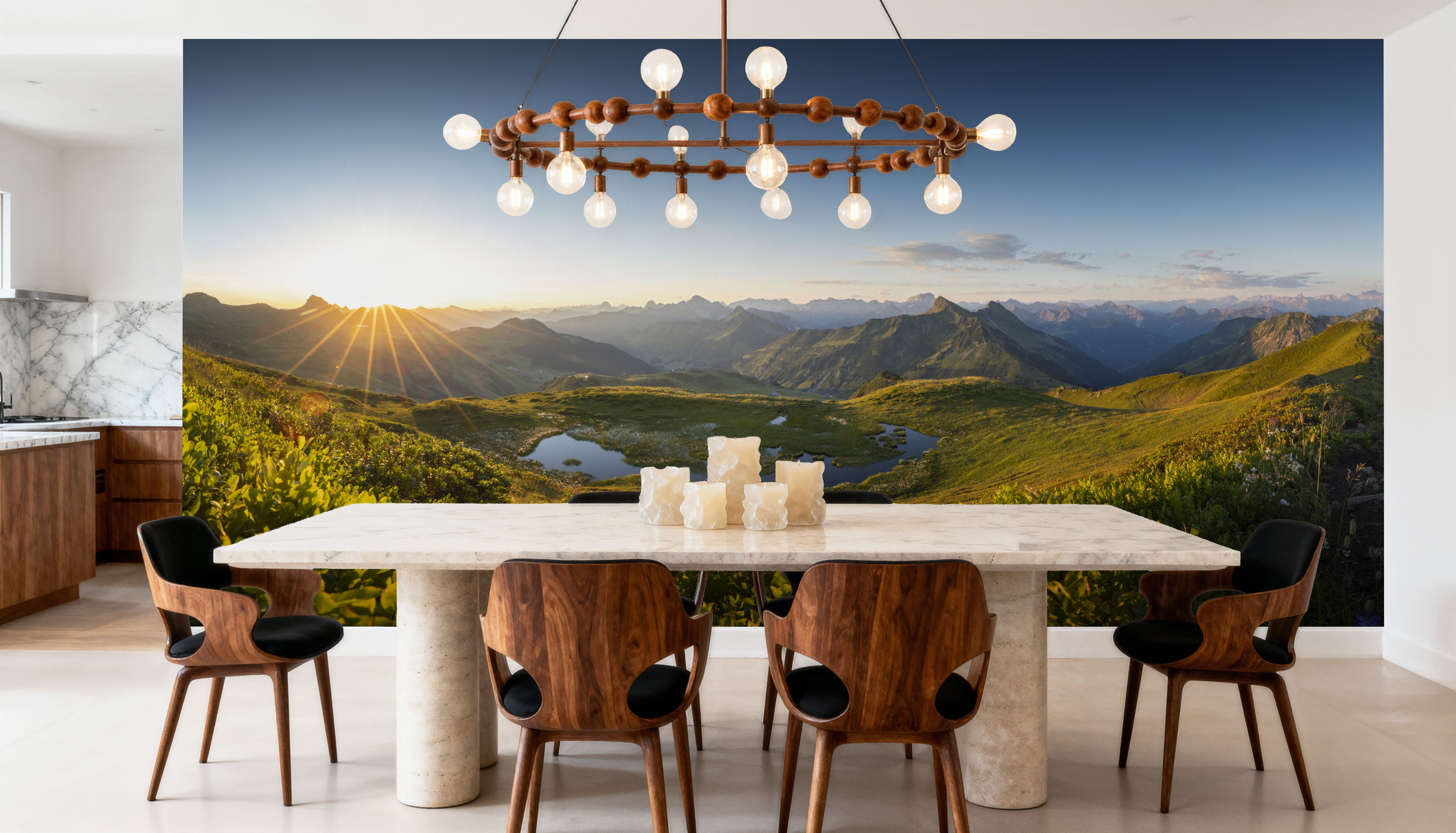 Austrian Sunrise, Wallpaper