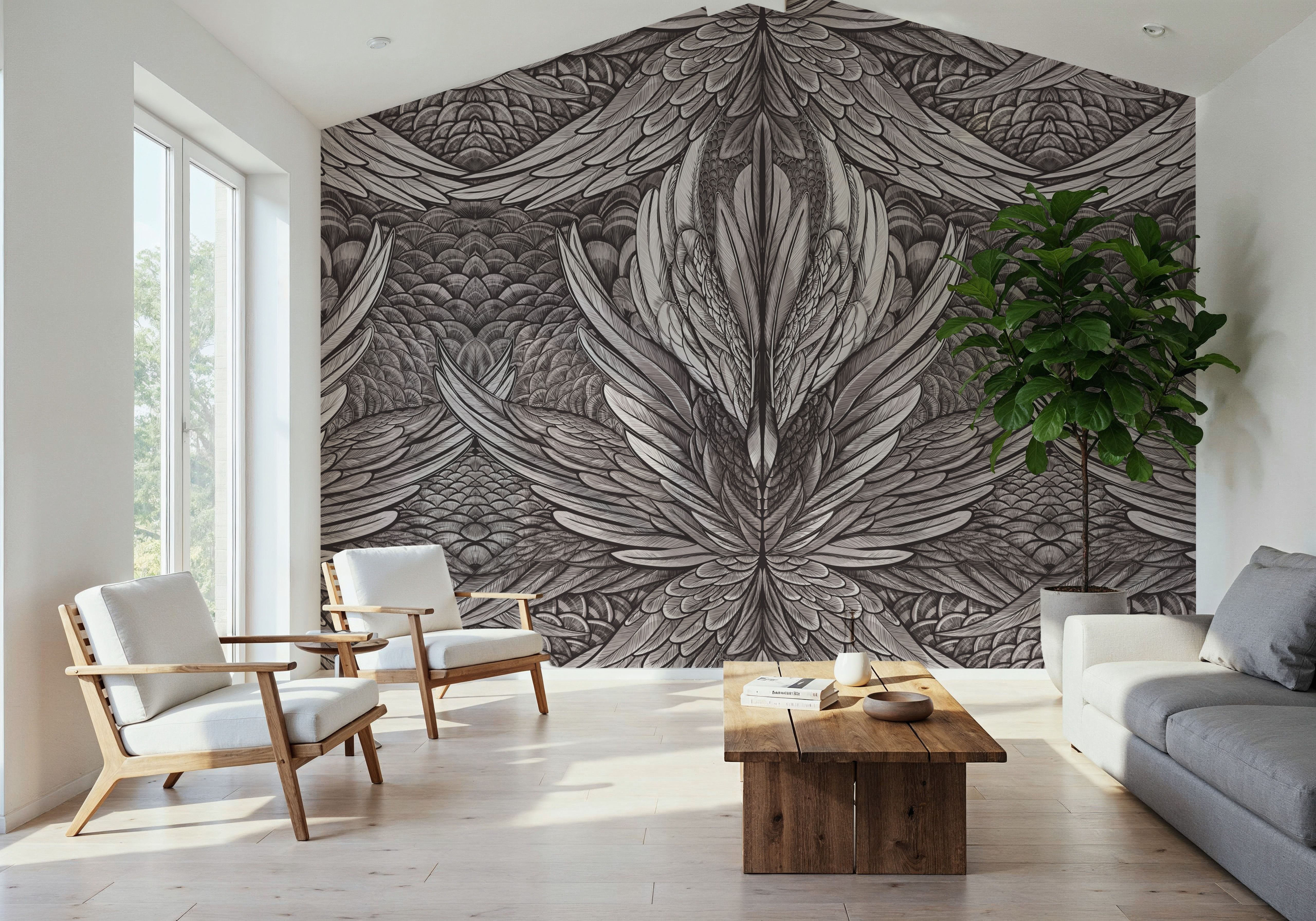 Irridescent Black&White, Wallpaper