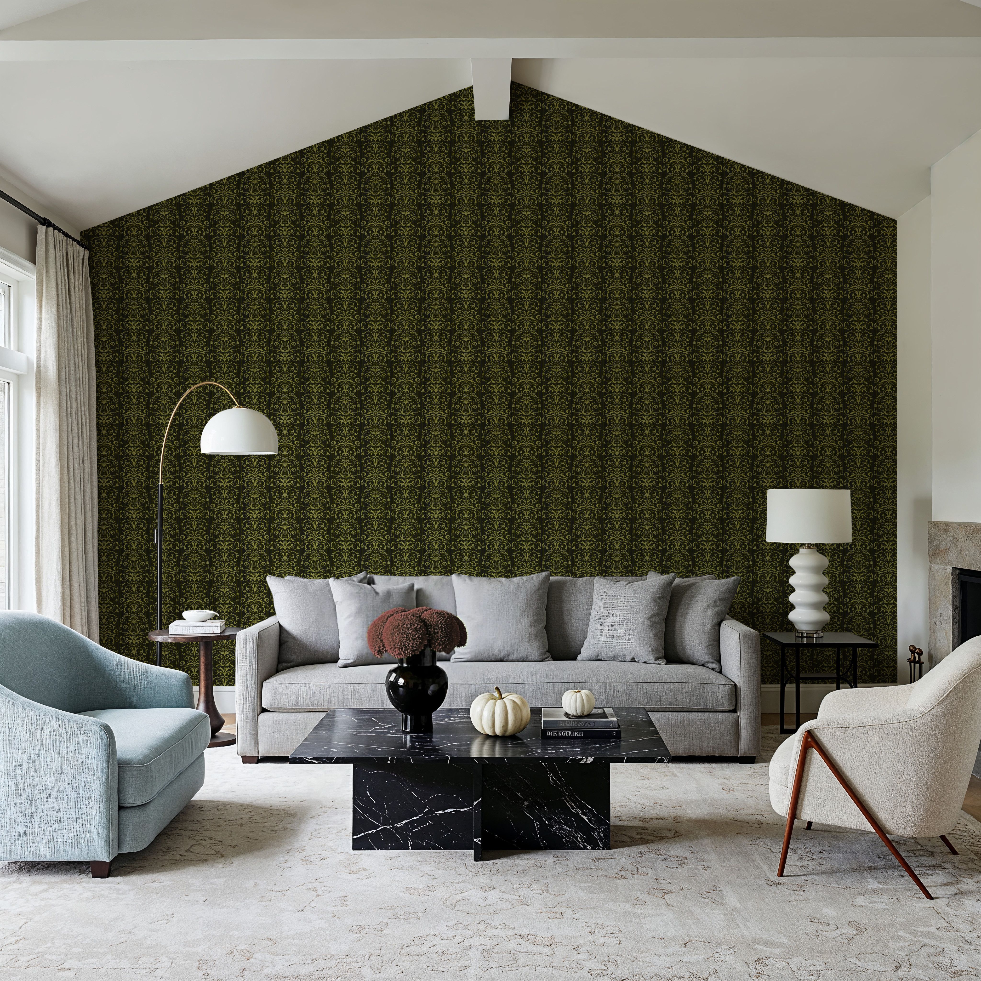 Ornate Stripes, Chartreuse