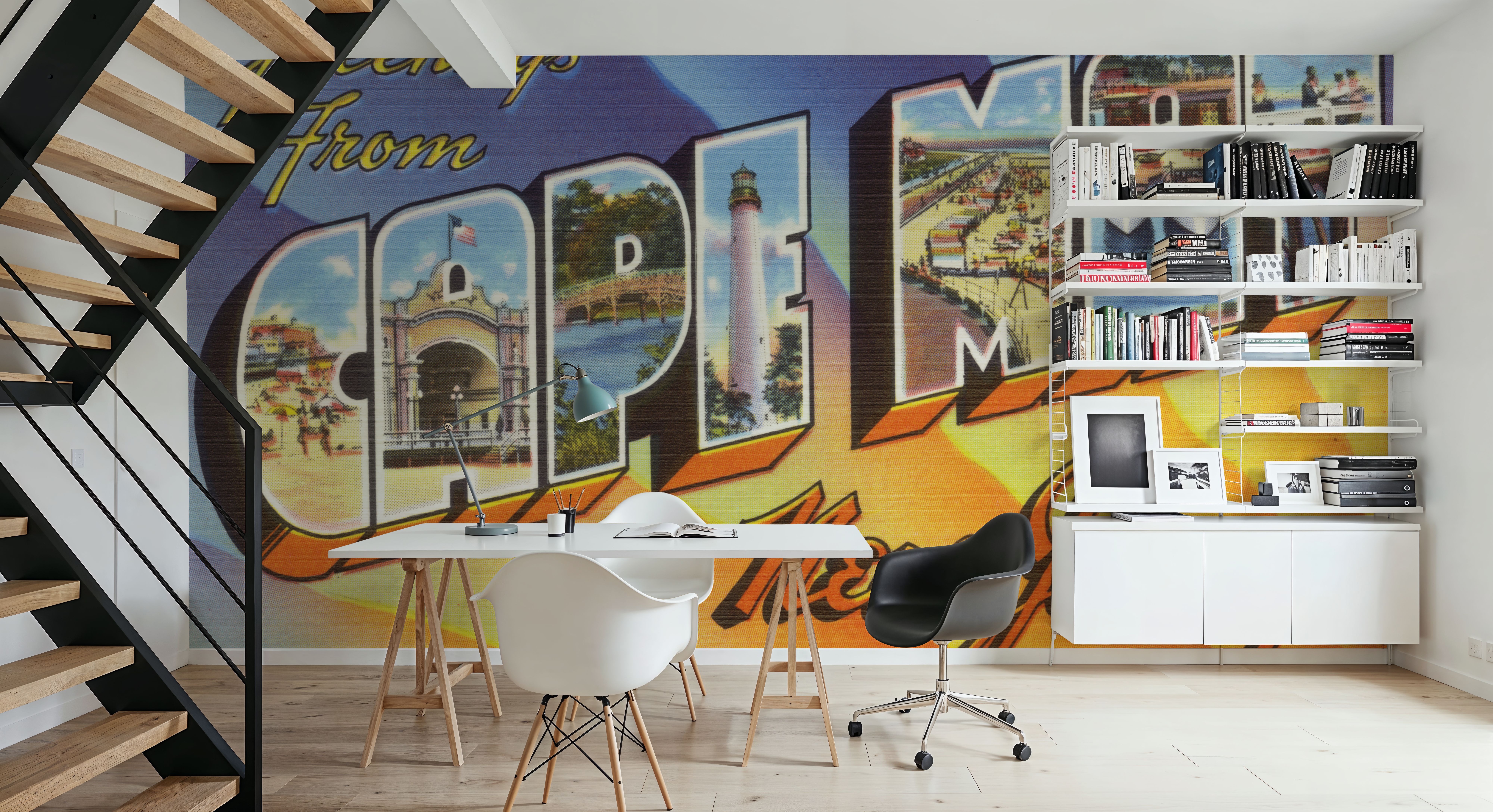 Greetings from Cape May - Screenprint Postcard