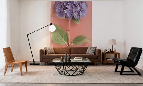 Purple Hydrangea on Book