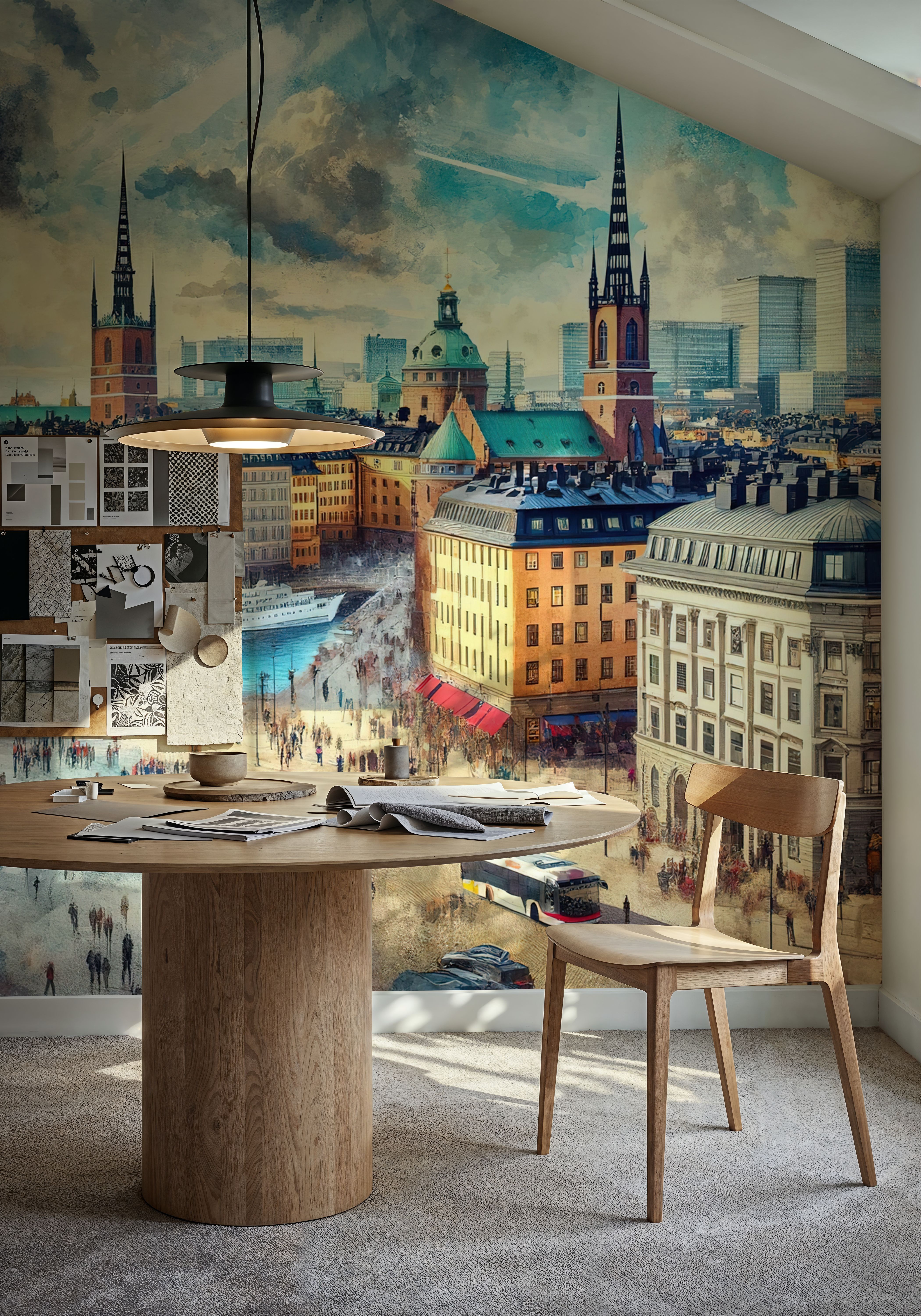 Watercolor Stockholm Sweden