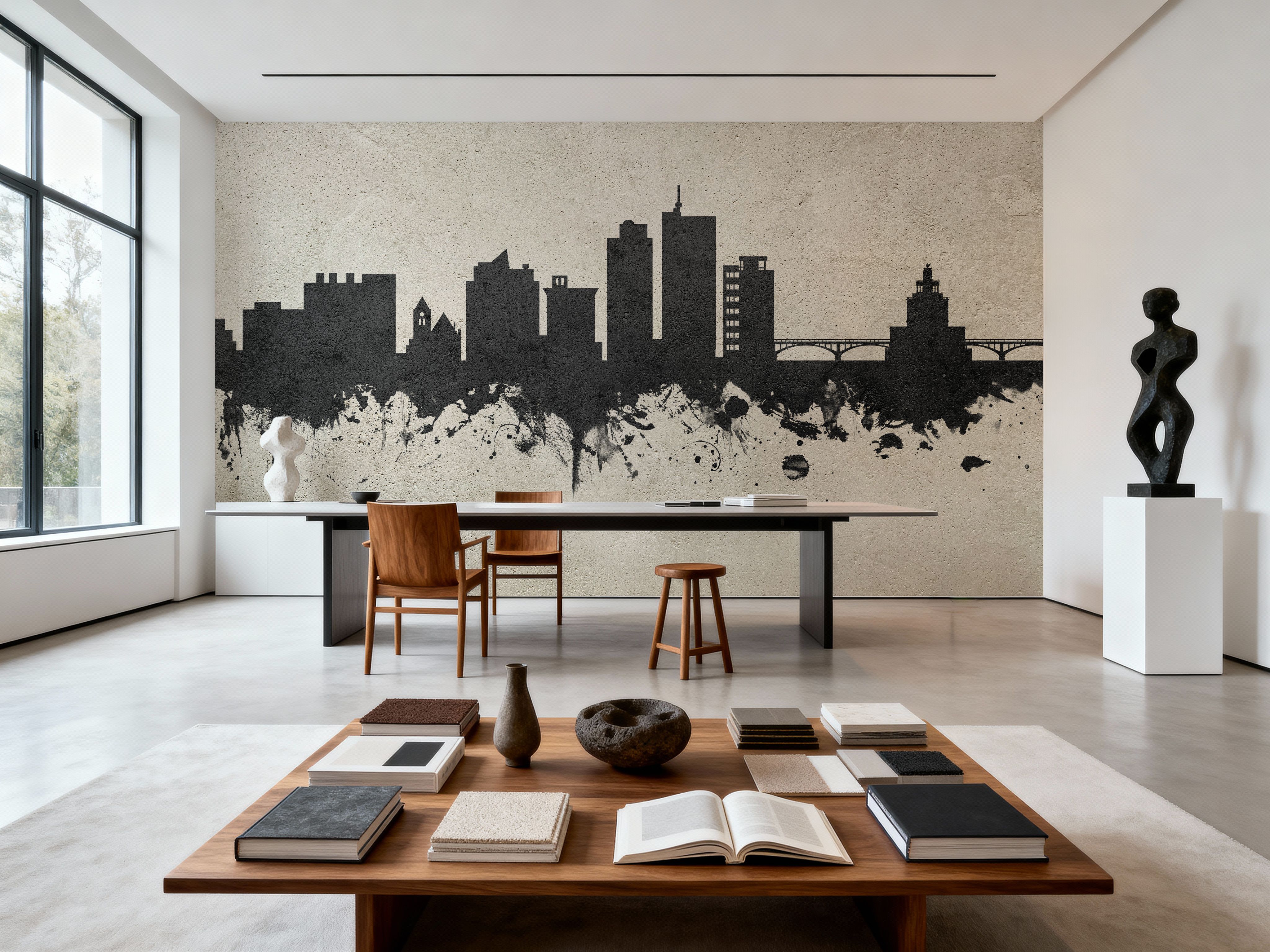 Cedar Rapids Iowa Skyline Concrete