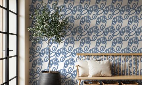 Swirls Blue