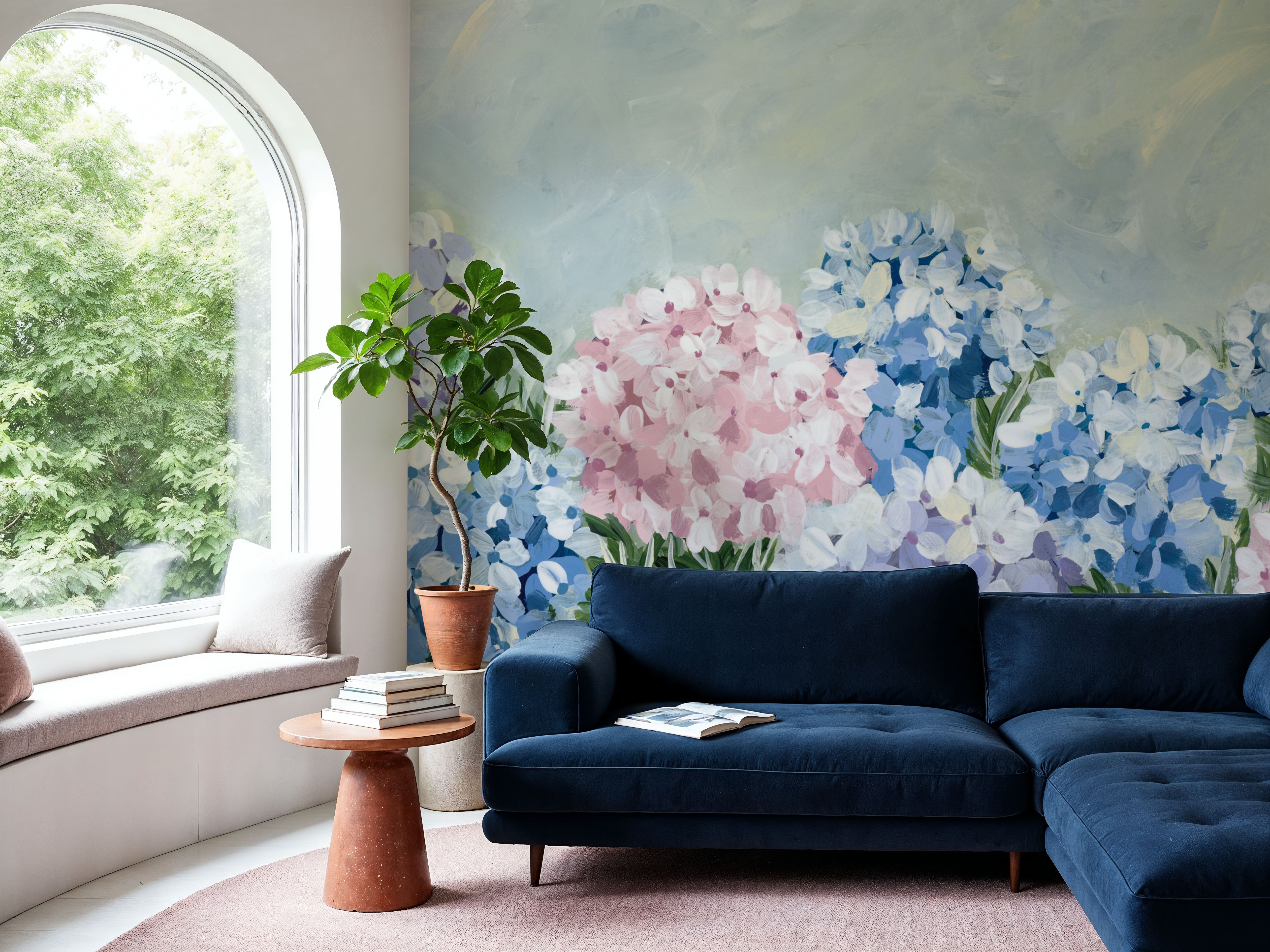Hydrangea Meadow I Pink