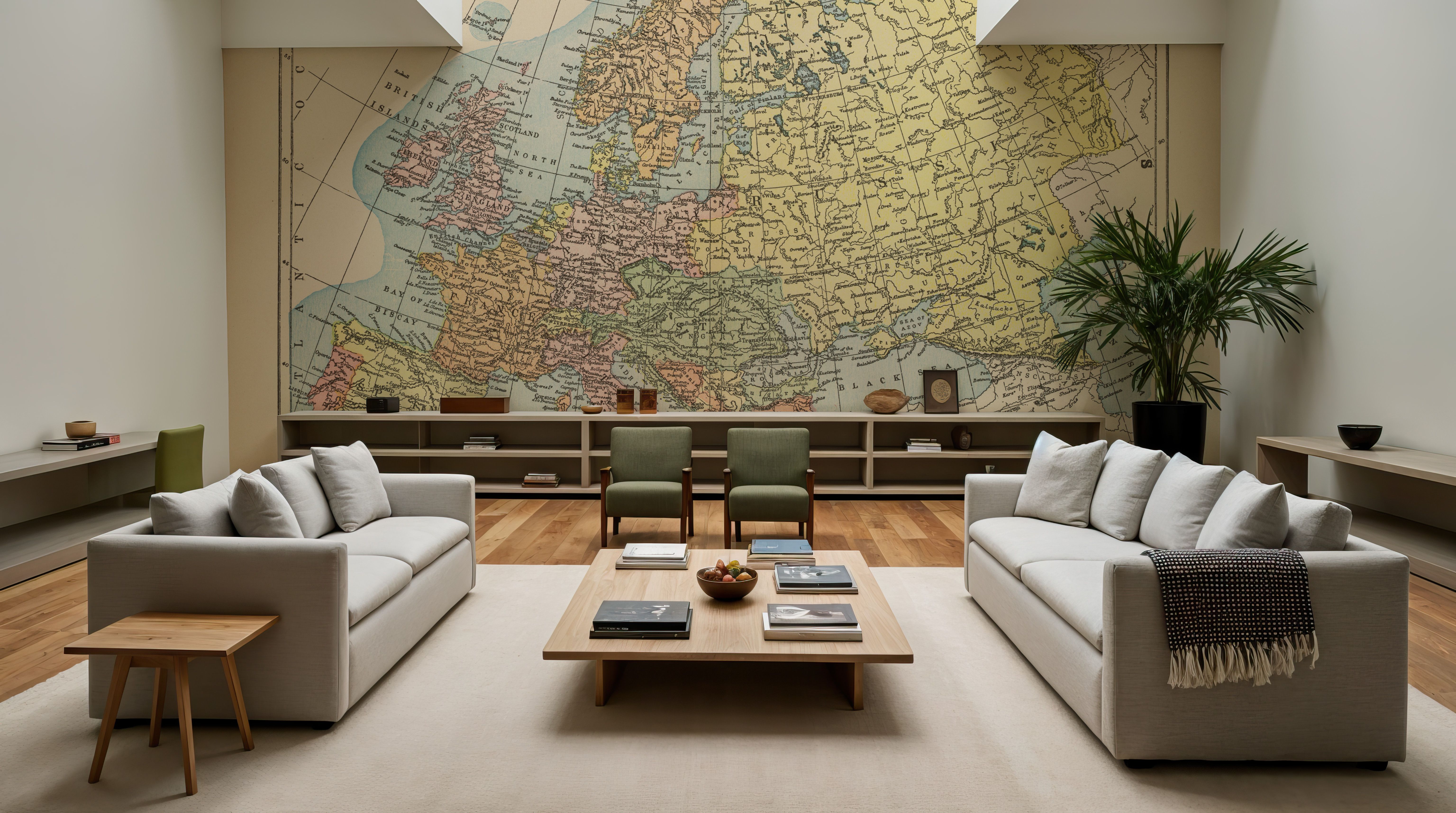 Map of Europe, Wallpaper