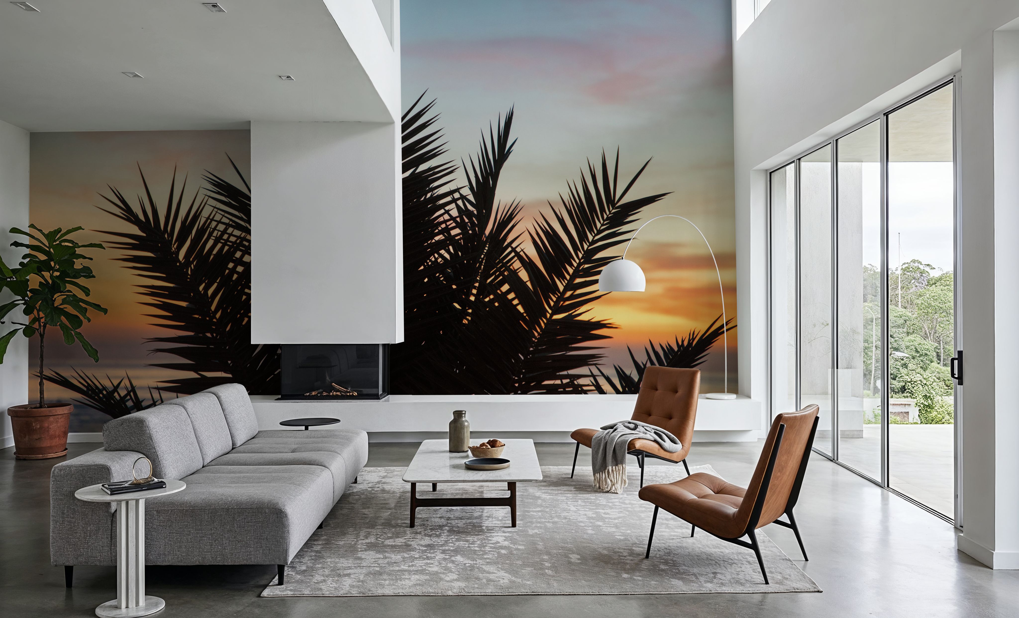 Sunset Palms II